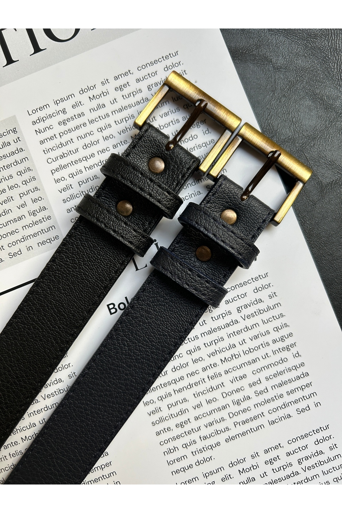 2pcs Lyric Square Patterned Women Antique Antique Buckle Belt Jacket Belt Dress Belt Pants Belt