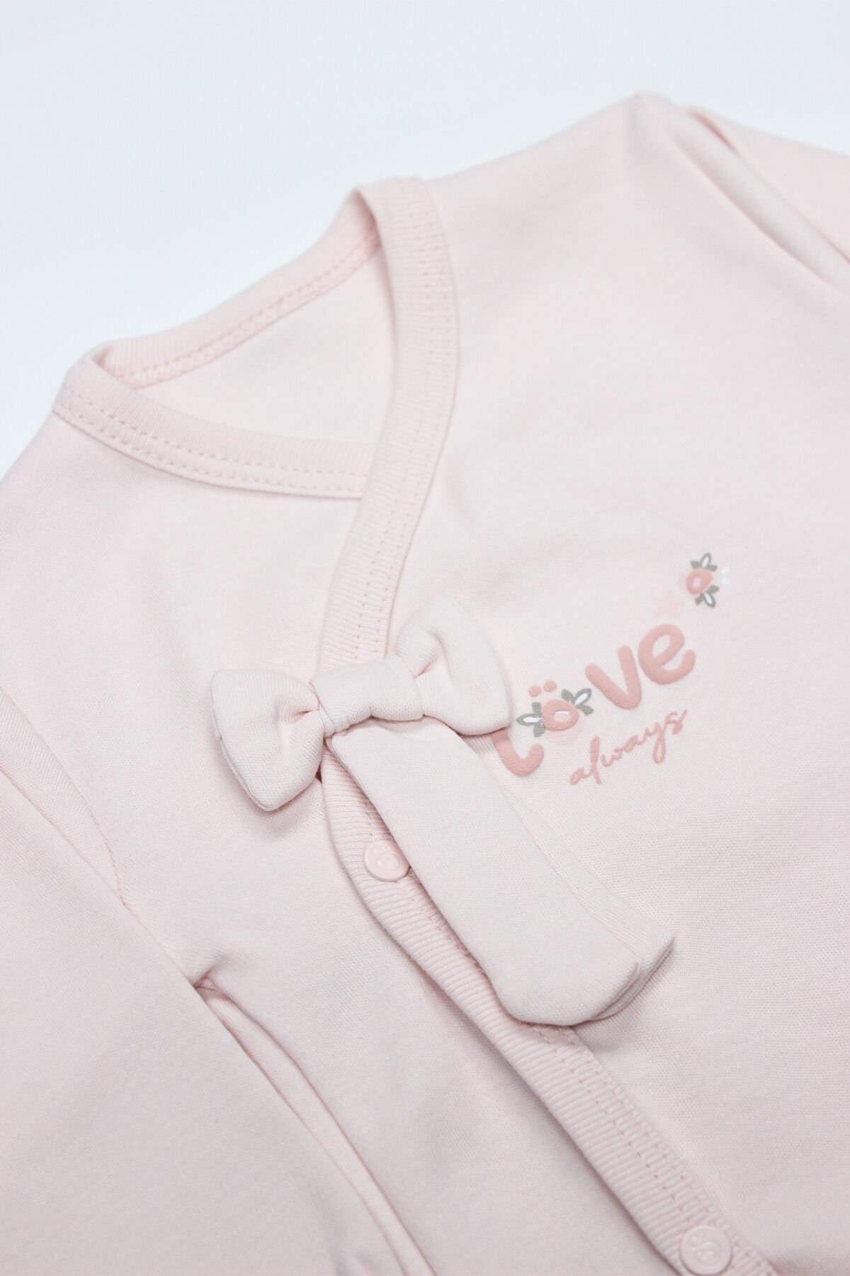 Genel Markalar Bistyle 3Lü Zıbın Takım Grow İn Love 13102 Pembe Ekru fotoğrafı 2 (önizleme)