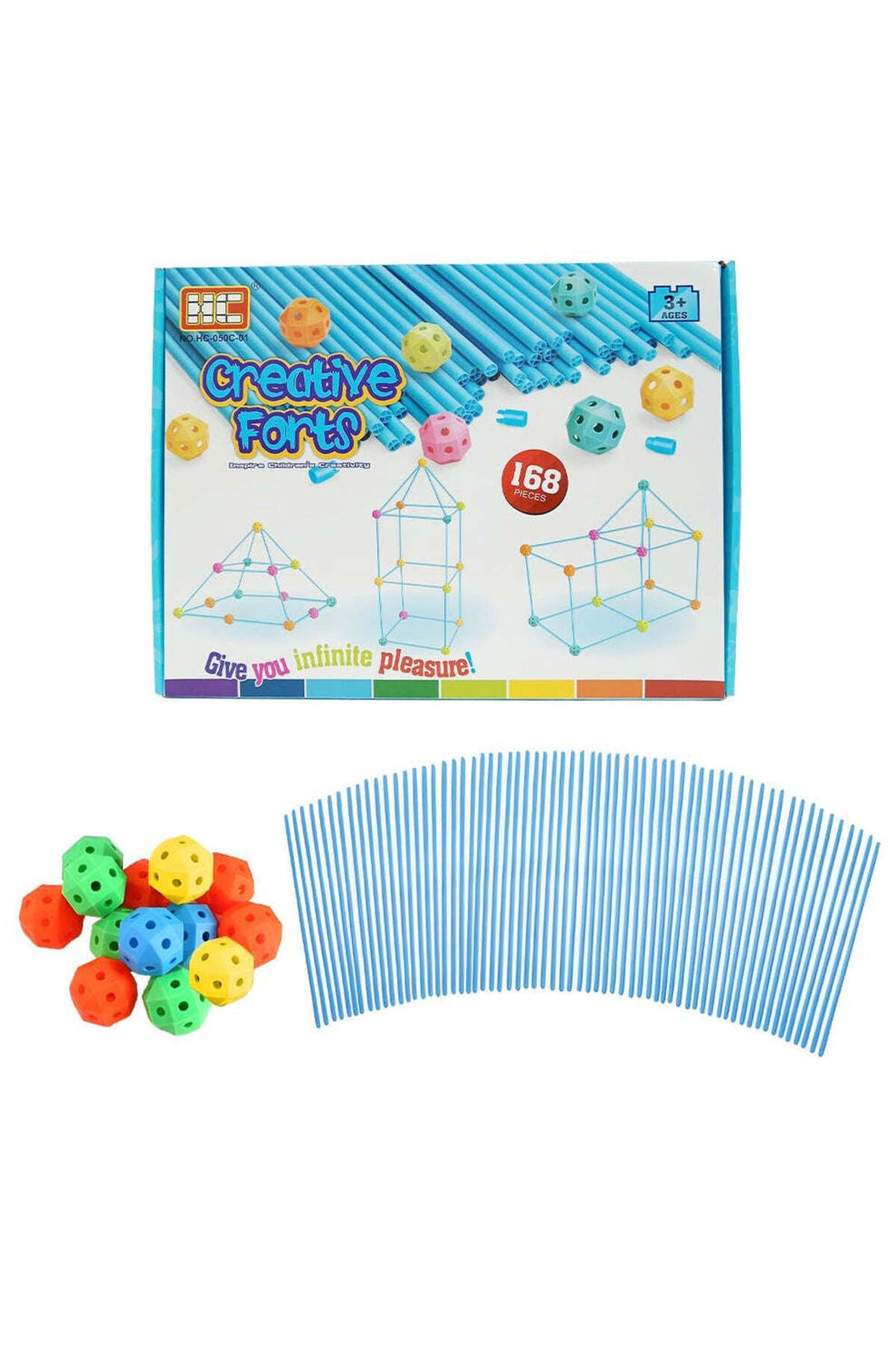 کیت سرگرمی سازنده – اسباب‌بازی خلاقانه ساخت‌وساز ۱۶۸ قطعه‌ای برای پسران و دختران