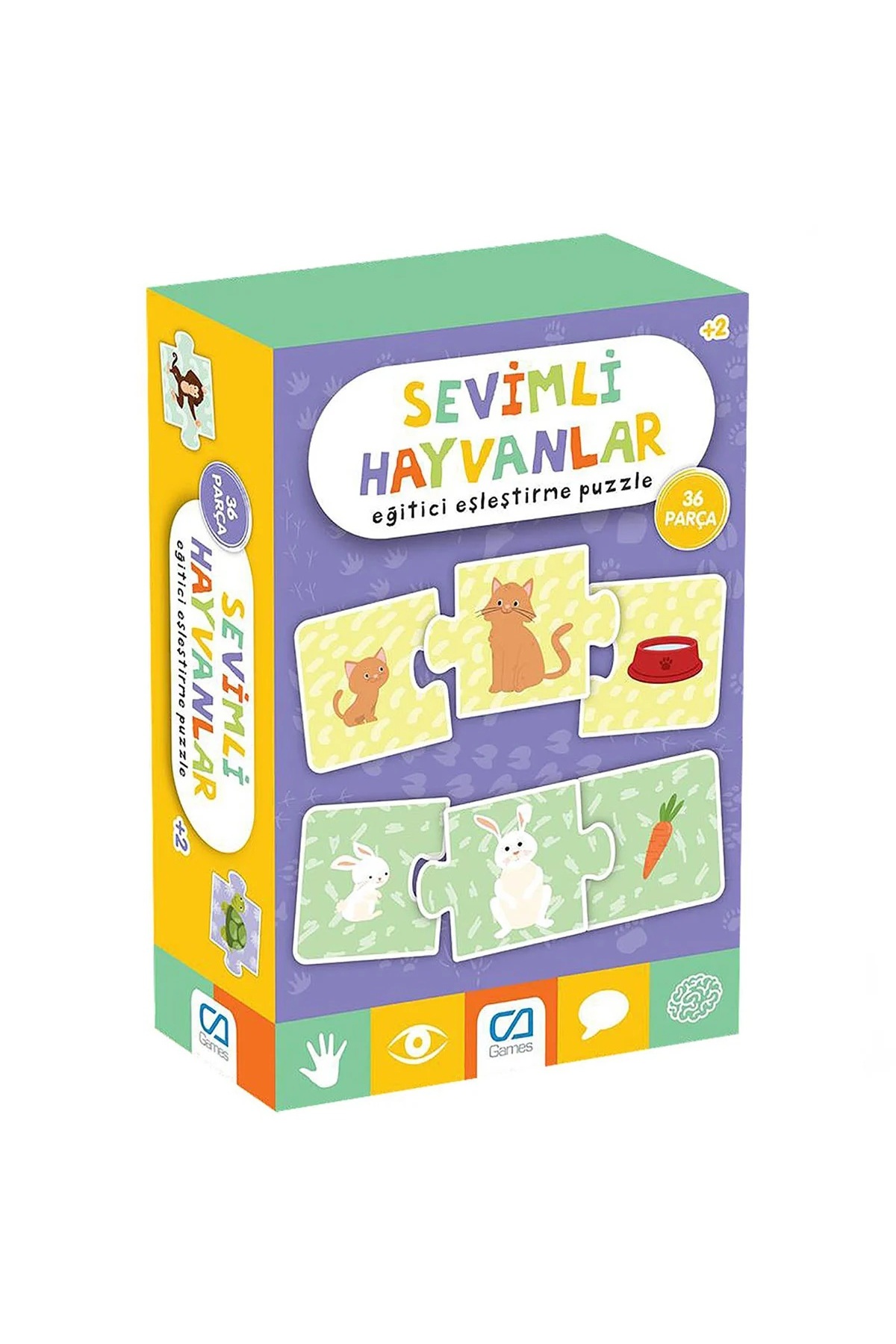 پازل جورکردنی آموزشی حیوانات بامزه کودکان، ۳۶ تکه