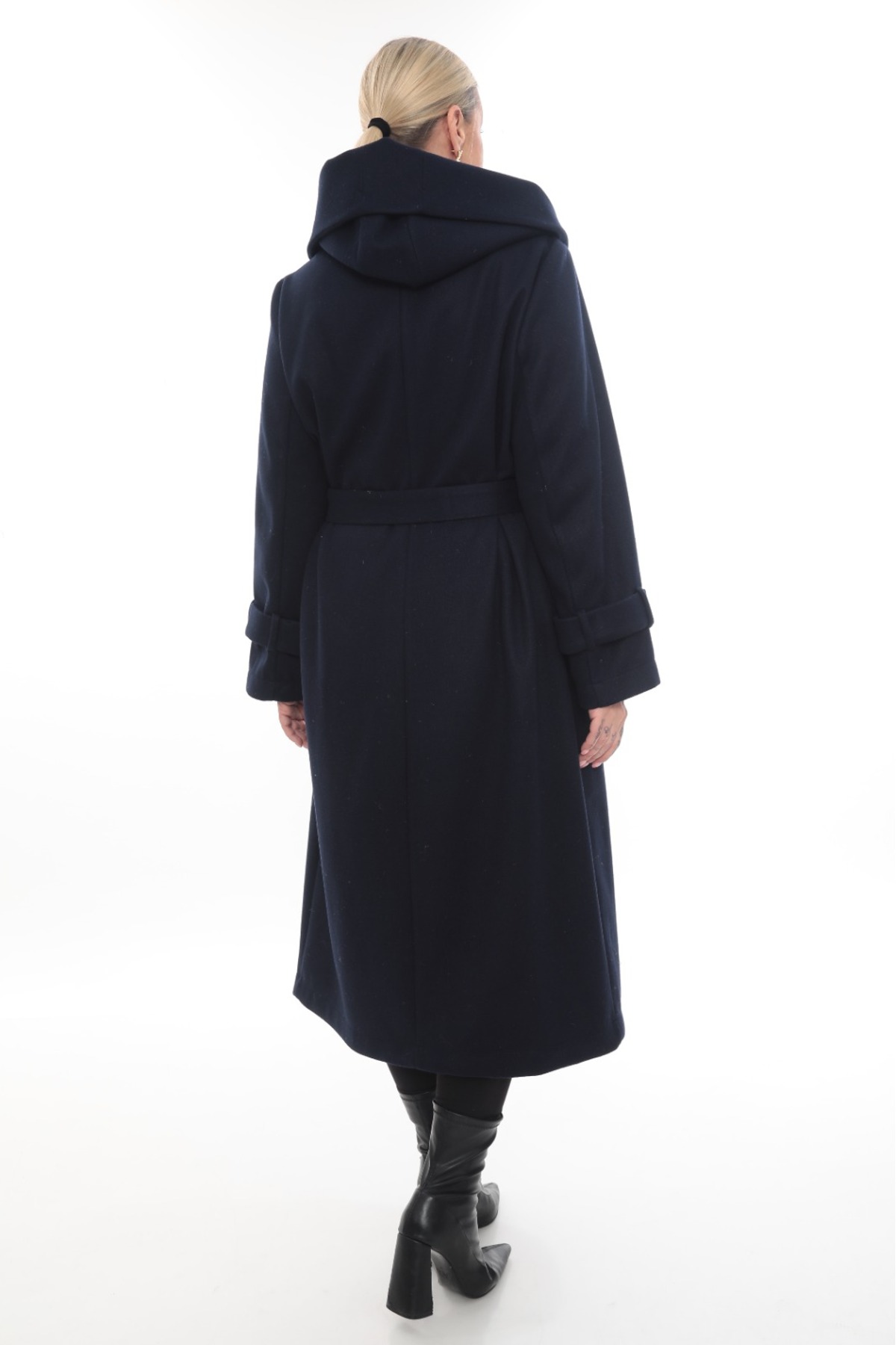 Cristina  büyük beden kase rahat kalıp kaban - Görsel 2