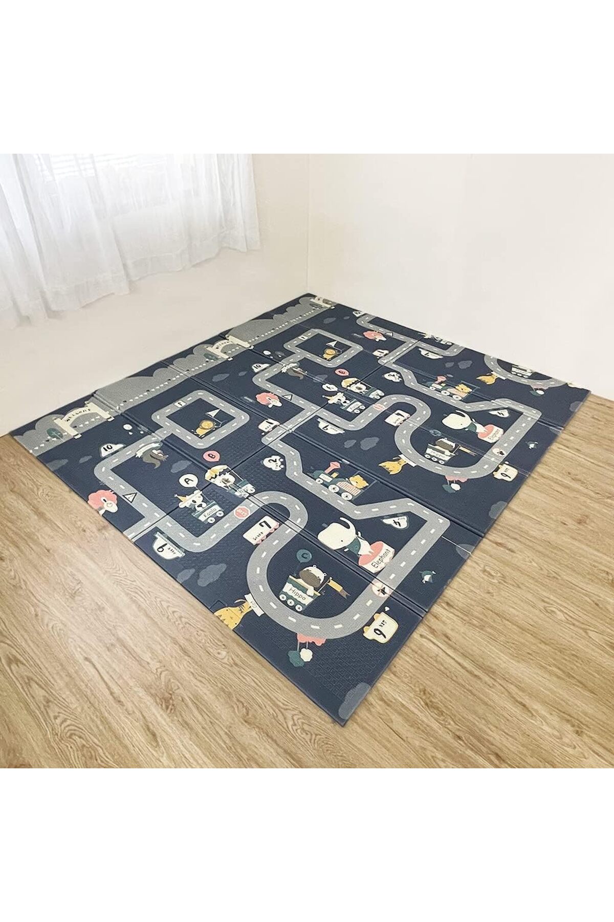 DELT Katlanabilir Çift Taraflı Oyun Matı-Oyun Halısı 150x200X1 Cm (TAŞIMA ÇANTALI) fotoğrafı 6 (önizleme)