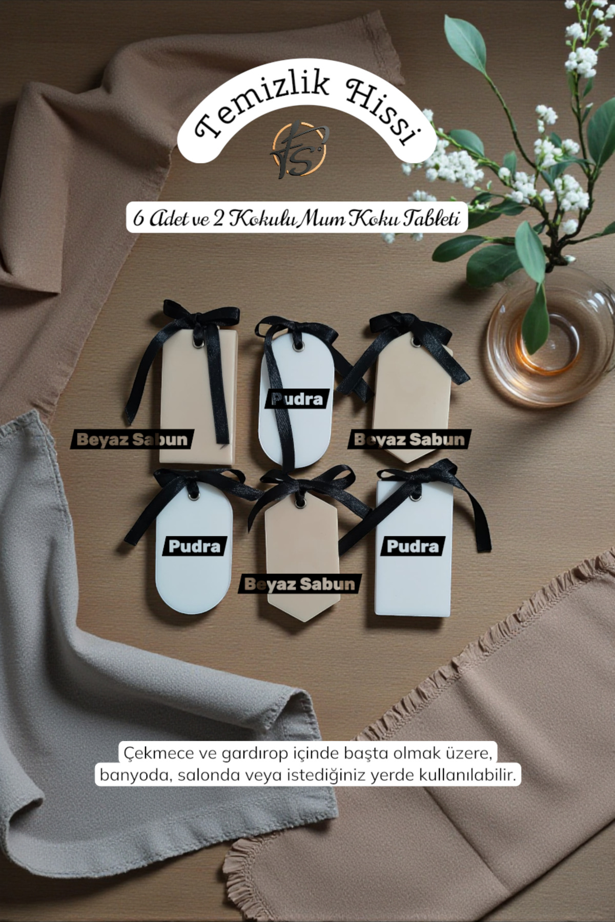 FS CANDLE & HOME Decoration - Accesories Mum Koku Tableti, Dolap