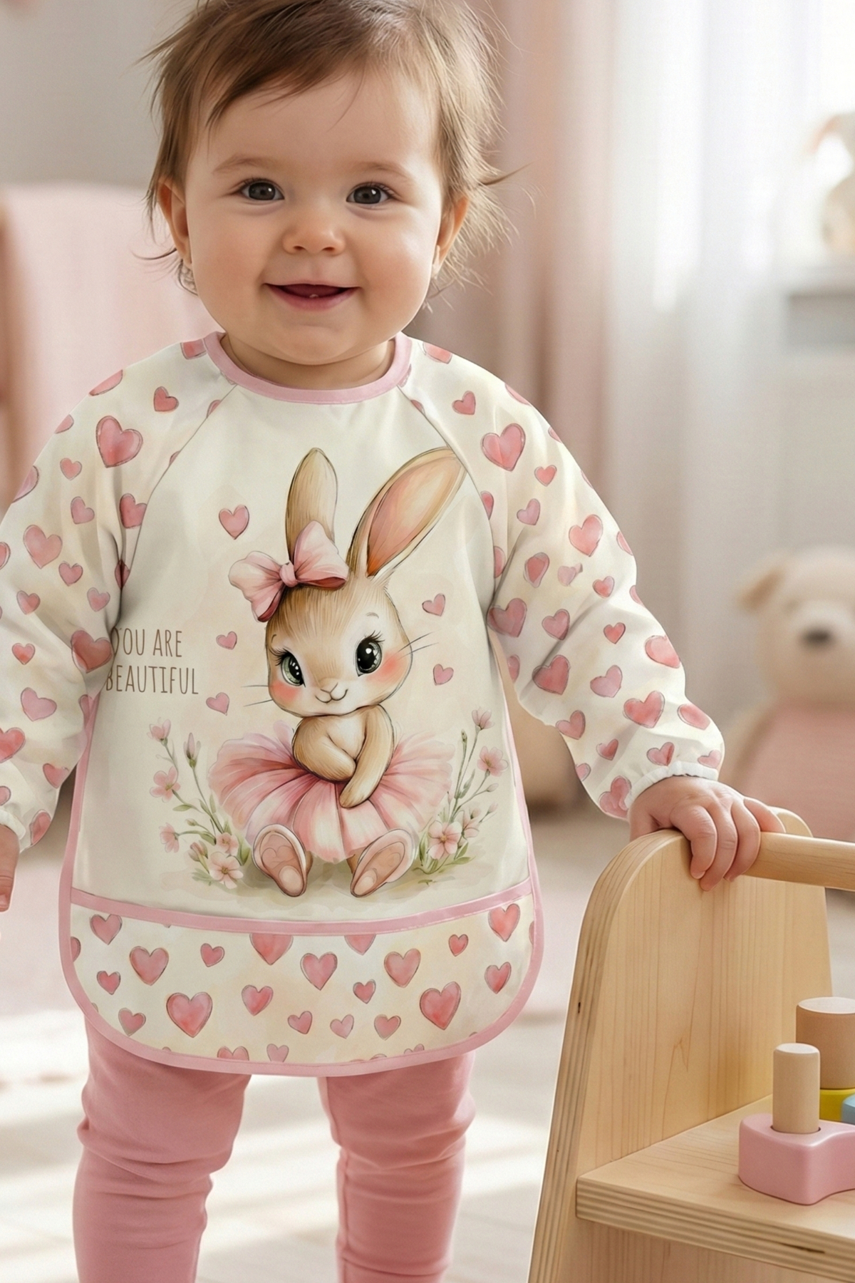 Bebechi 3 Lü Kombin(TAVŞAN-CEYLAN-KUĞU) Set (SIVI GEÇİRMEZ) Aktivite ve Mama Önlüğü 6-24 Ay fotoğrafı 2 (önizleme)