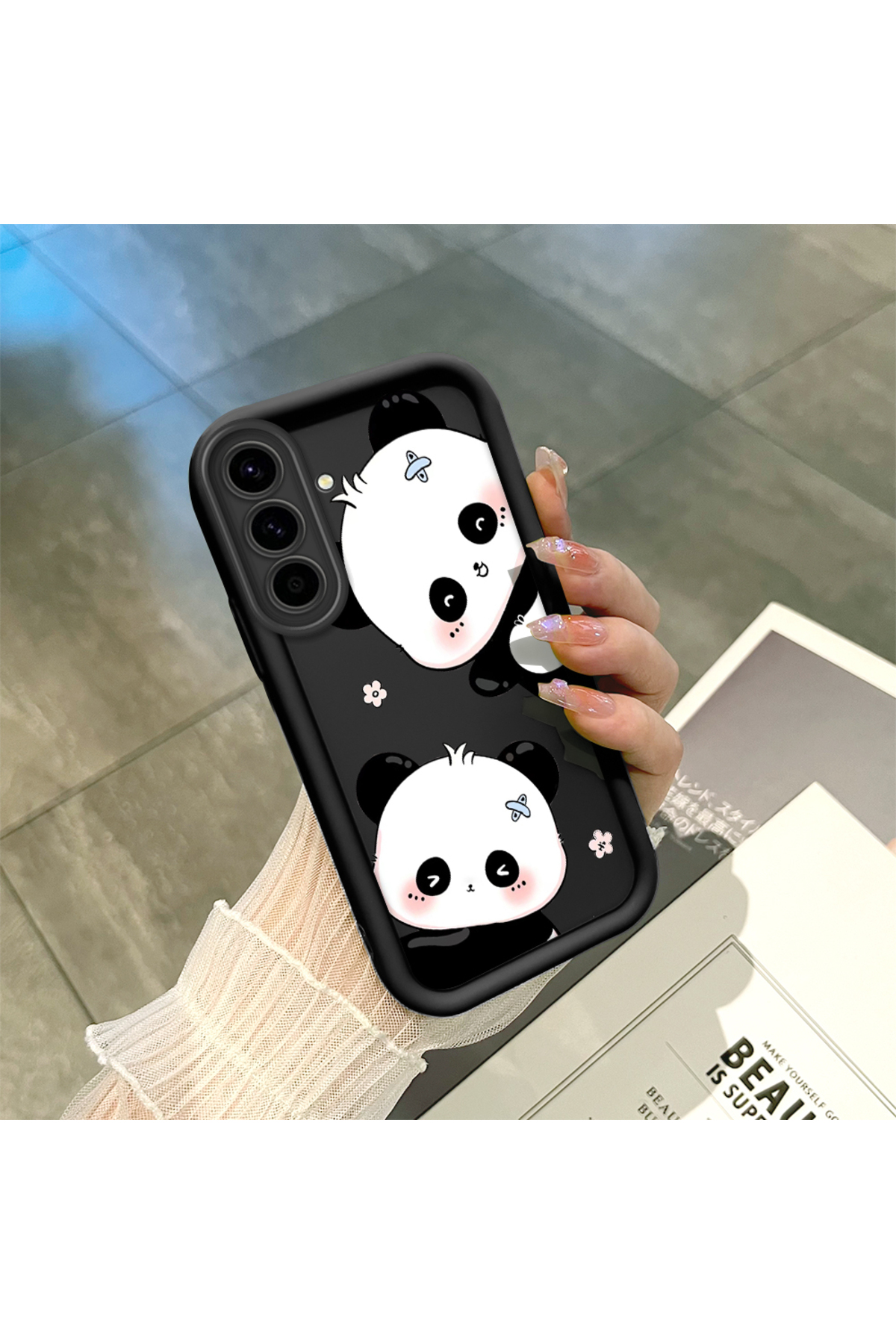 Samsung Galaxy A36 Compatible Panda Anti-fall Simplicity Soft Silicone Phone Case