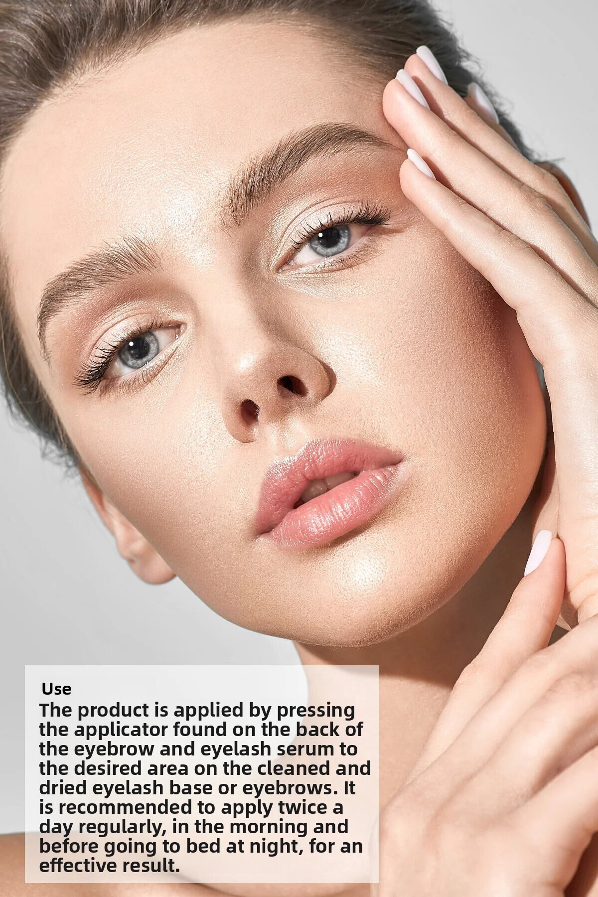 Bioxcin Eyebrow Eyelash Serum - Collagen Hyaluronic Acid Castor Oil Keratin Peptides B5 Biocomplex B11