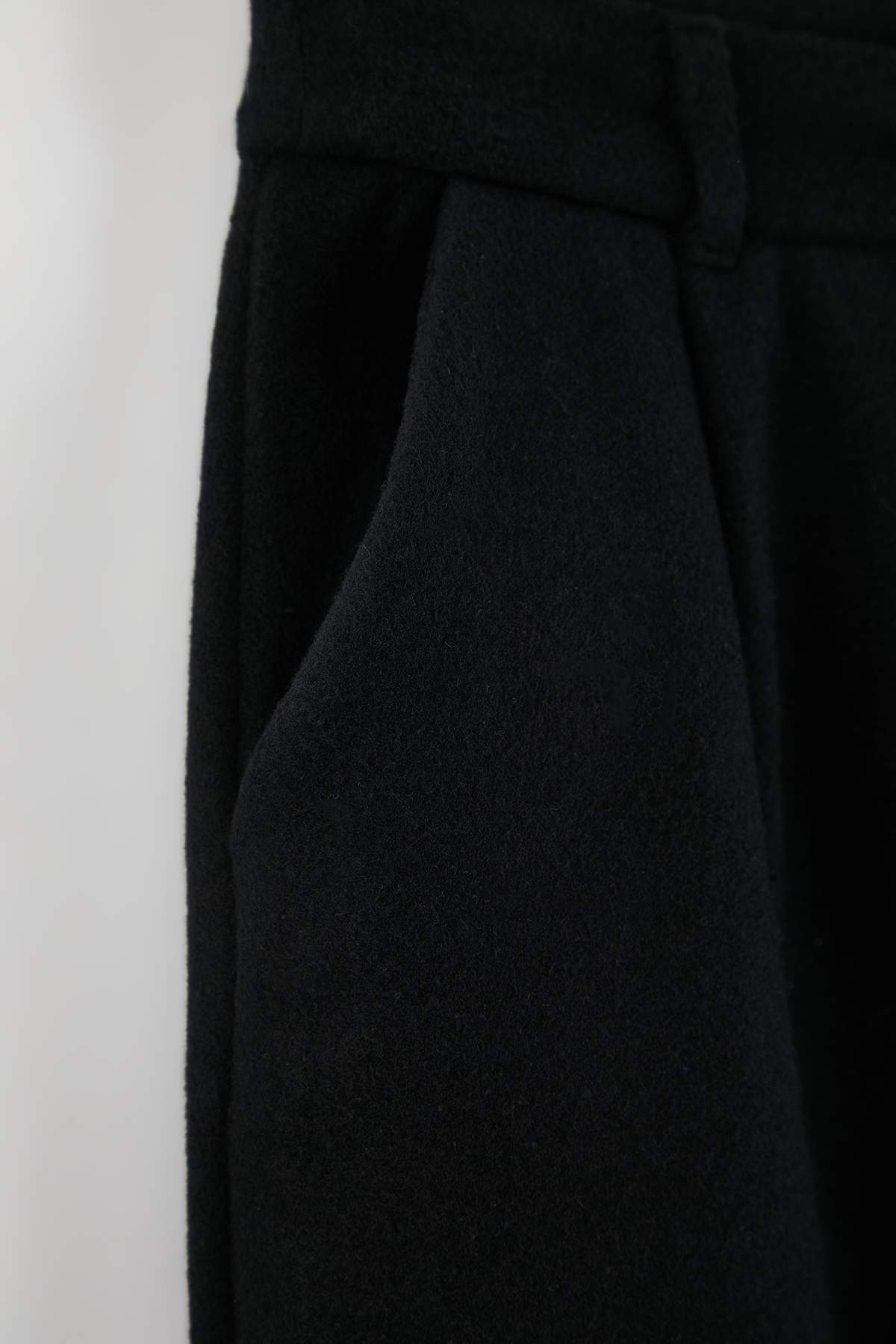 Trendyolmilla  Siyah Wide Leg/Geniş Paça Yüksek Bel Dokuma Pantolon TWOAW23PL00302 - Görsel 7