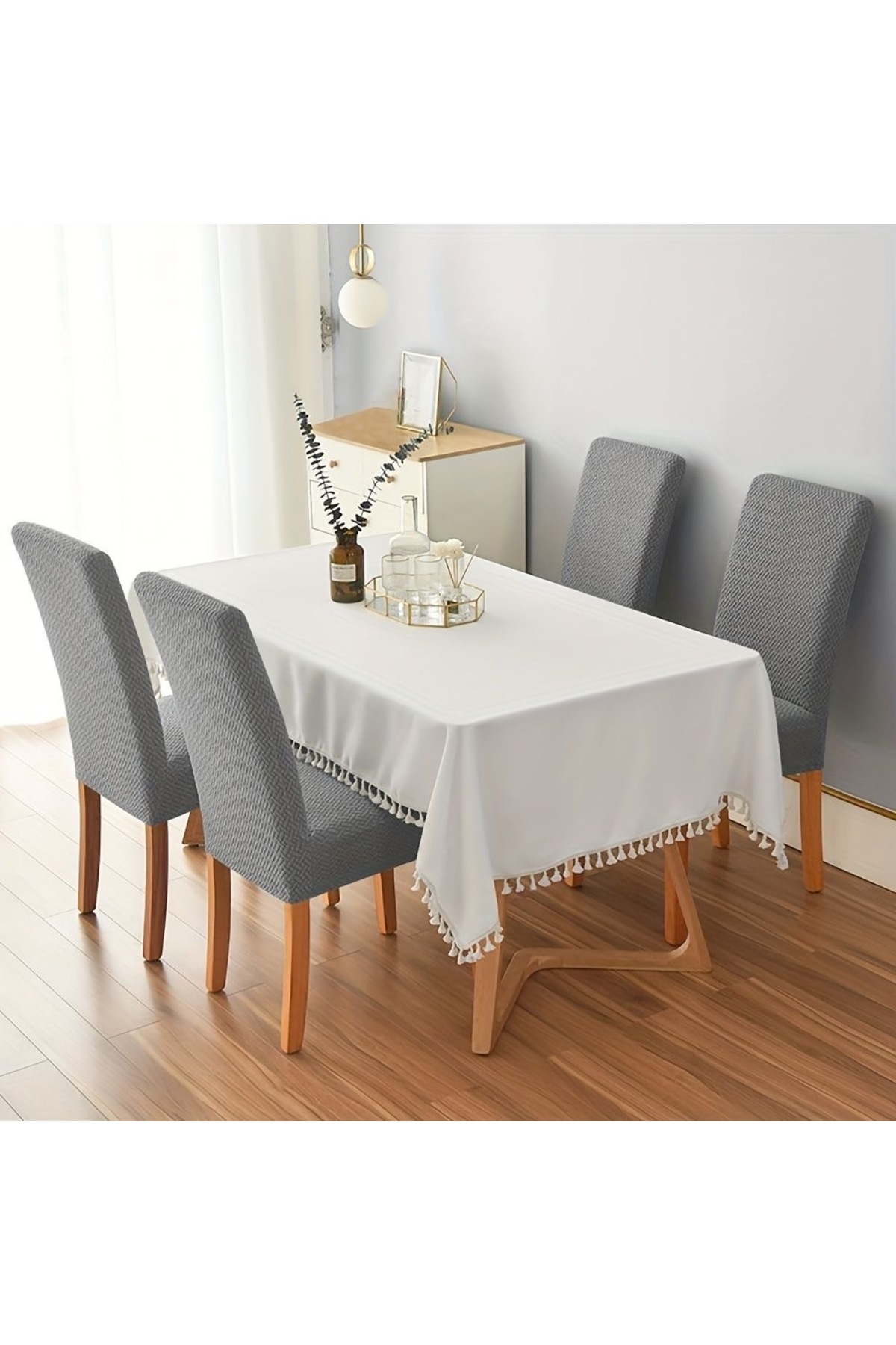 High Quality Chair Cover , lycra, washable 6 Pcs Grey