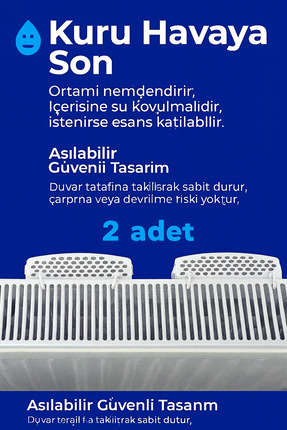 Genel Markalar 2 ADET - Petek Arkası Suluğu- Kalorifer Suluk Nemlendirici | D...