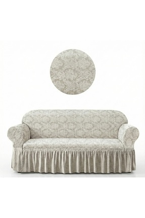 ELHAS Jakarlı 3 kişilik koltuk örtüsü.Şal Desen lastikli, esnek,yıkanabilir k...