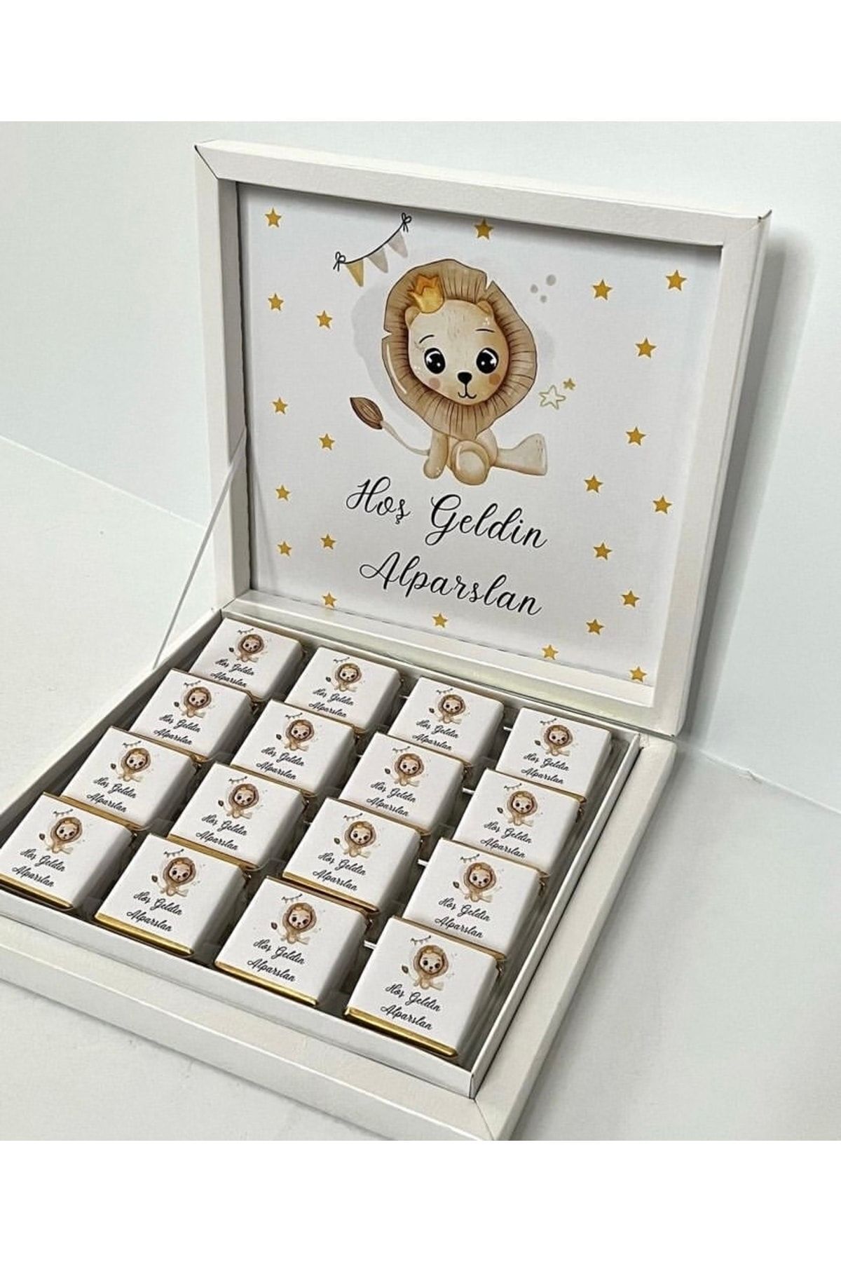 İdalin Concept Yenidoğan Çikolatası Hoşgeldin Bebek 1 Yaş Doğumgünü Çikolatası Hediyelik Çikolata Mevlüd Çikolatası