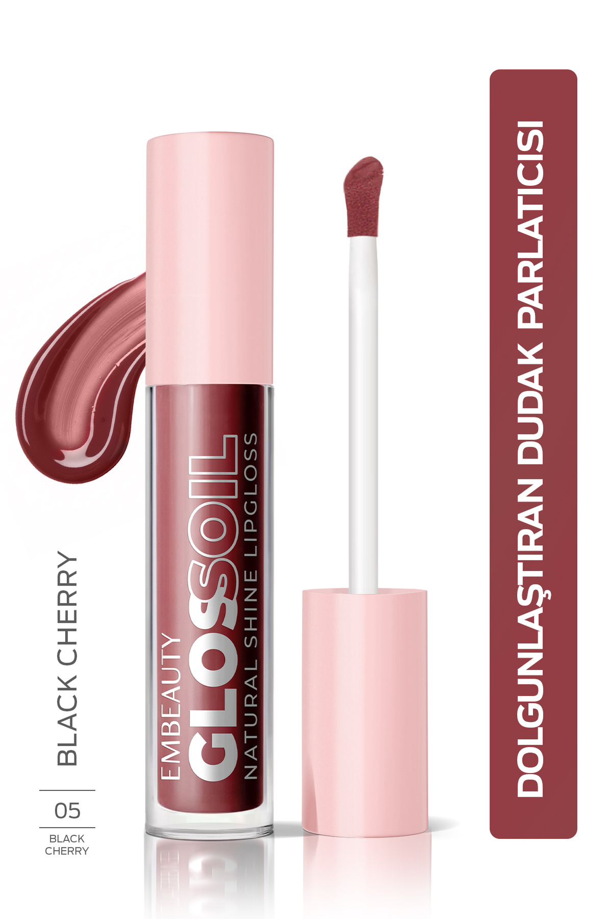 Embeauty Velvet Cherry No:5 Glossoil - Nemlendirici, Dolgunlaştırıcı Dudak Parlatıcısı