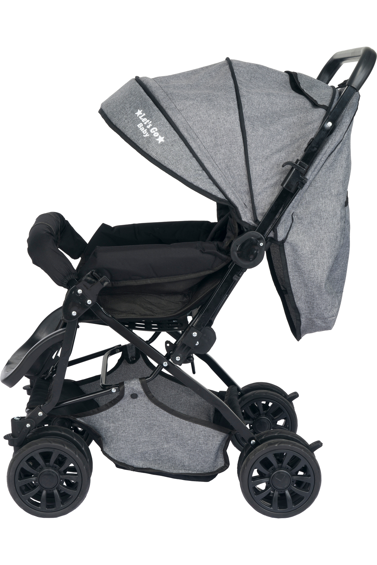 LETS GO BABY Çift Yönlü Bebek Arabası Bebek Puset Dayanıklı Katlanabilir fotoğrafı 3 (önizleme)