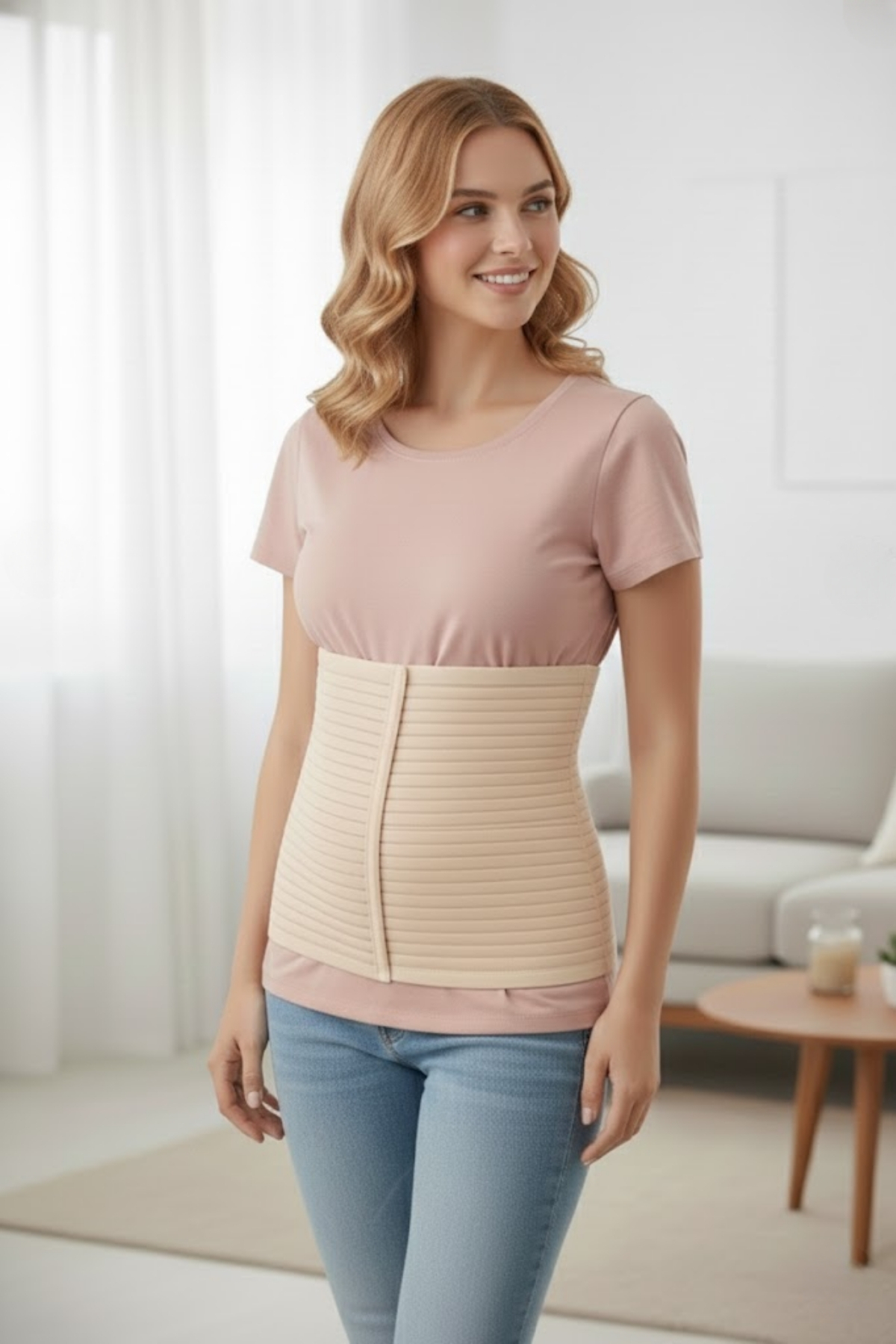 Wiforte Doğum Sonrası Abdominal Karın Korsesi, Ayarlanabilir ve Bedensiz Toparlayıcı Korse görsel 4