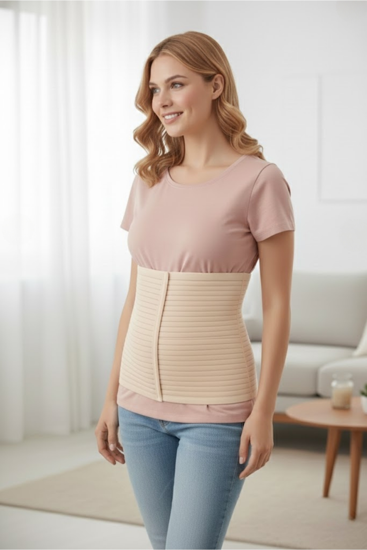 Wiforte Doğum Sonrası Abdominal Karın Korsesi, Ayarlanabilir ve Bedensiz Toparlayıcı Korse görsel 3