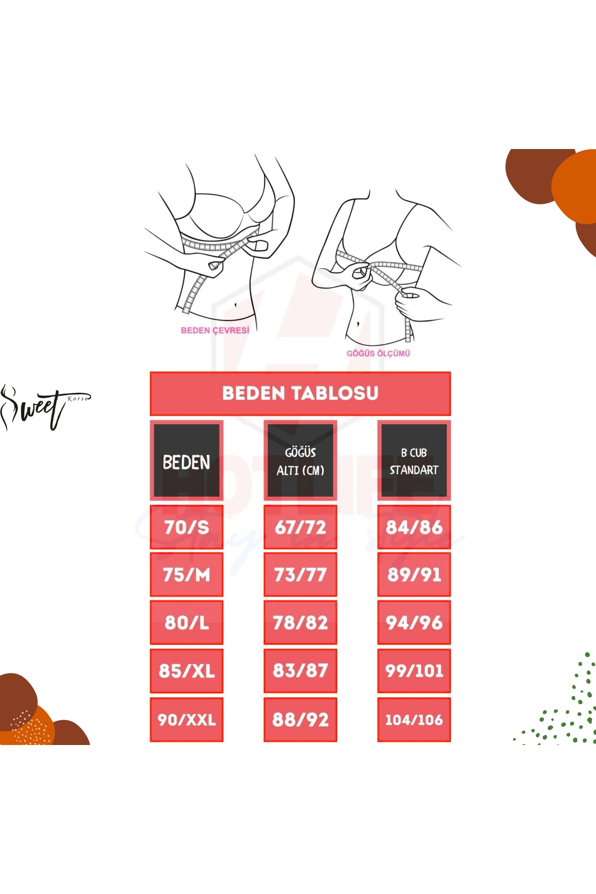 SWEETKORSE Göğüs Toparlayıcı Kalın Askılı Pedli Korse Büstiyer görsel 8