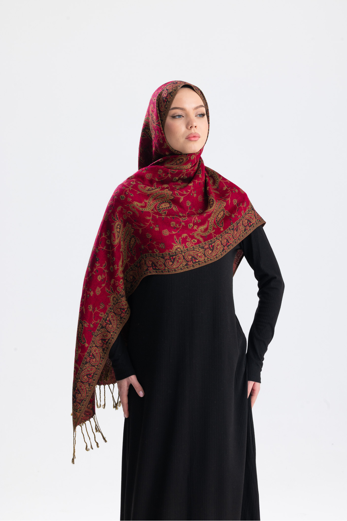 CHALE  Royale Passage Serisi - Cashmere Collection / Dokuma Kaşmir Şal - Görsel 7