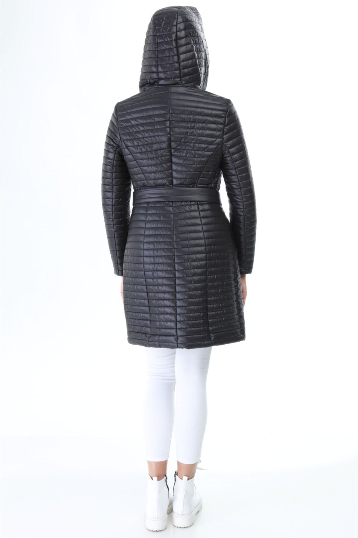 Cristina  Örme Kapşonlu Kapıtone - Görsel 3