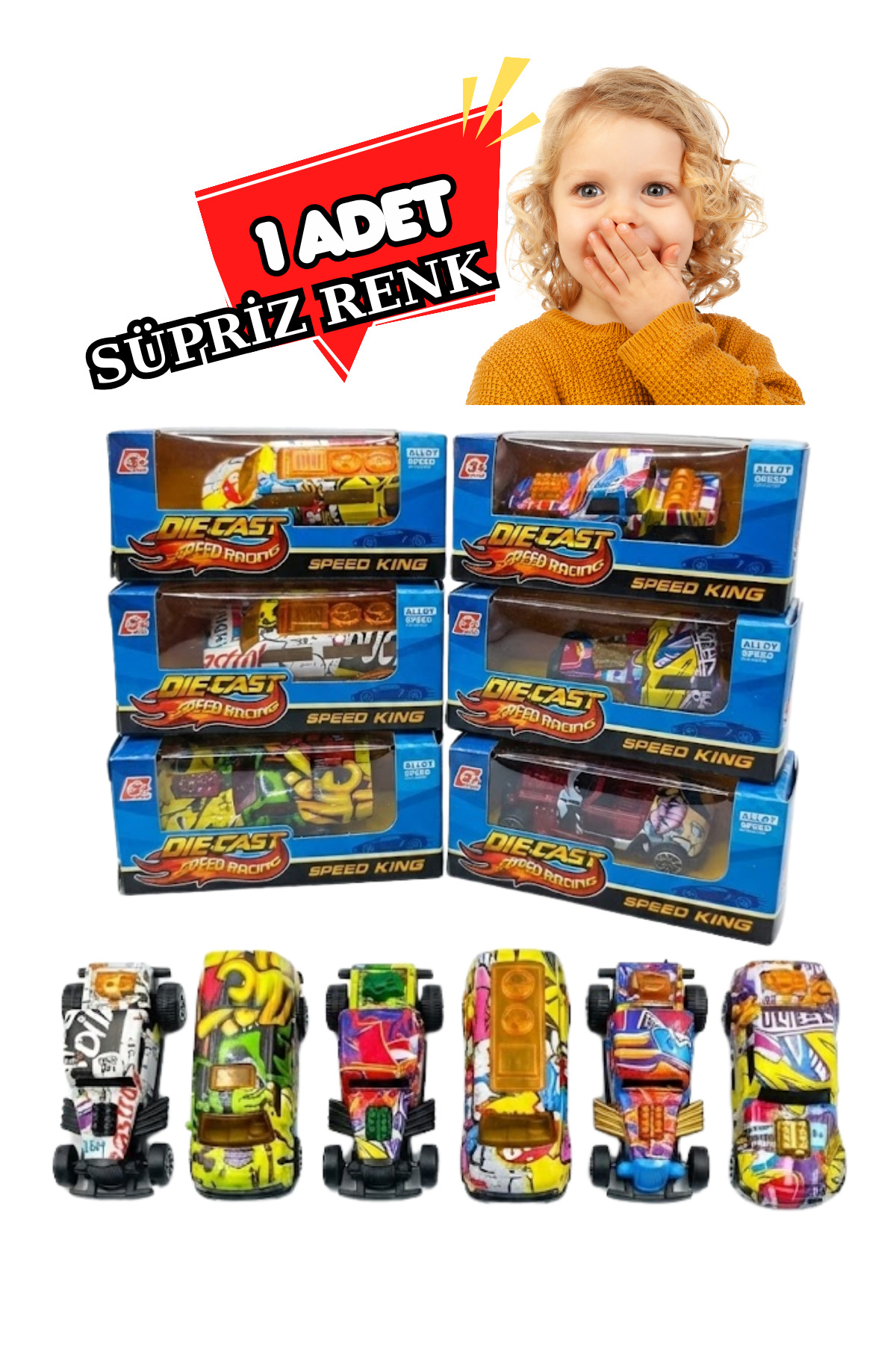 viyolmarketim 1 Adet Metal Diecast Araba Seti – Karışık Model