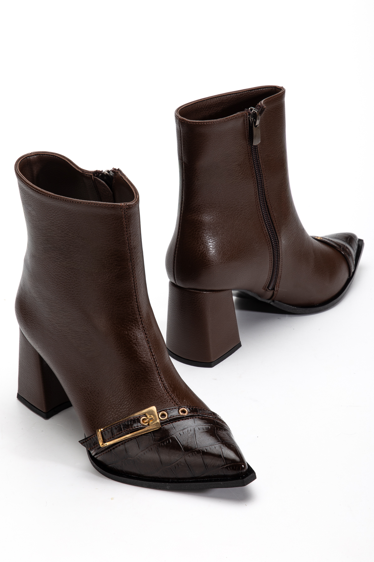 ACMZ SHOES kadın bot tokalı görsel 4