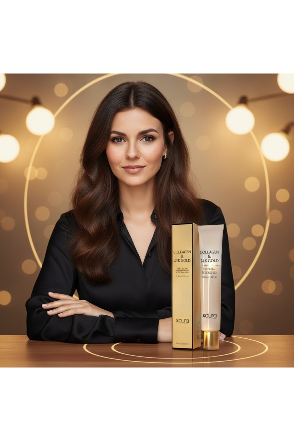 XAURA GLOBAL X Aura Beauty Eye Cream - Collagen 24K Gold Eye Cream
