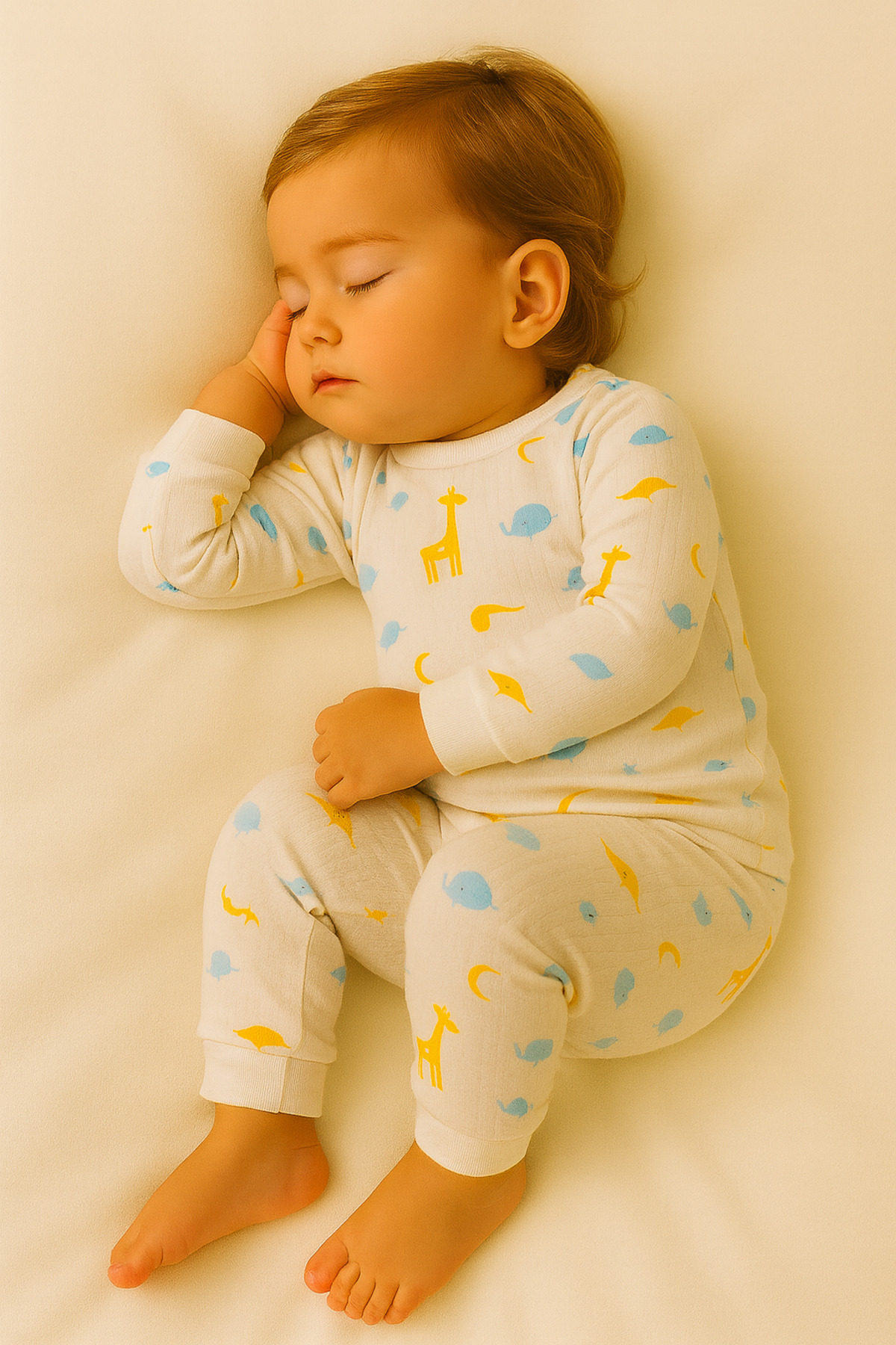 aden kids %100 pamuk çocuk alt üst pijama takımı fotoğrafı 5 (önizleme)