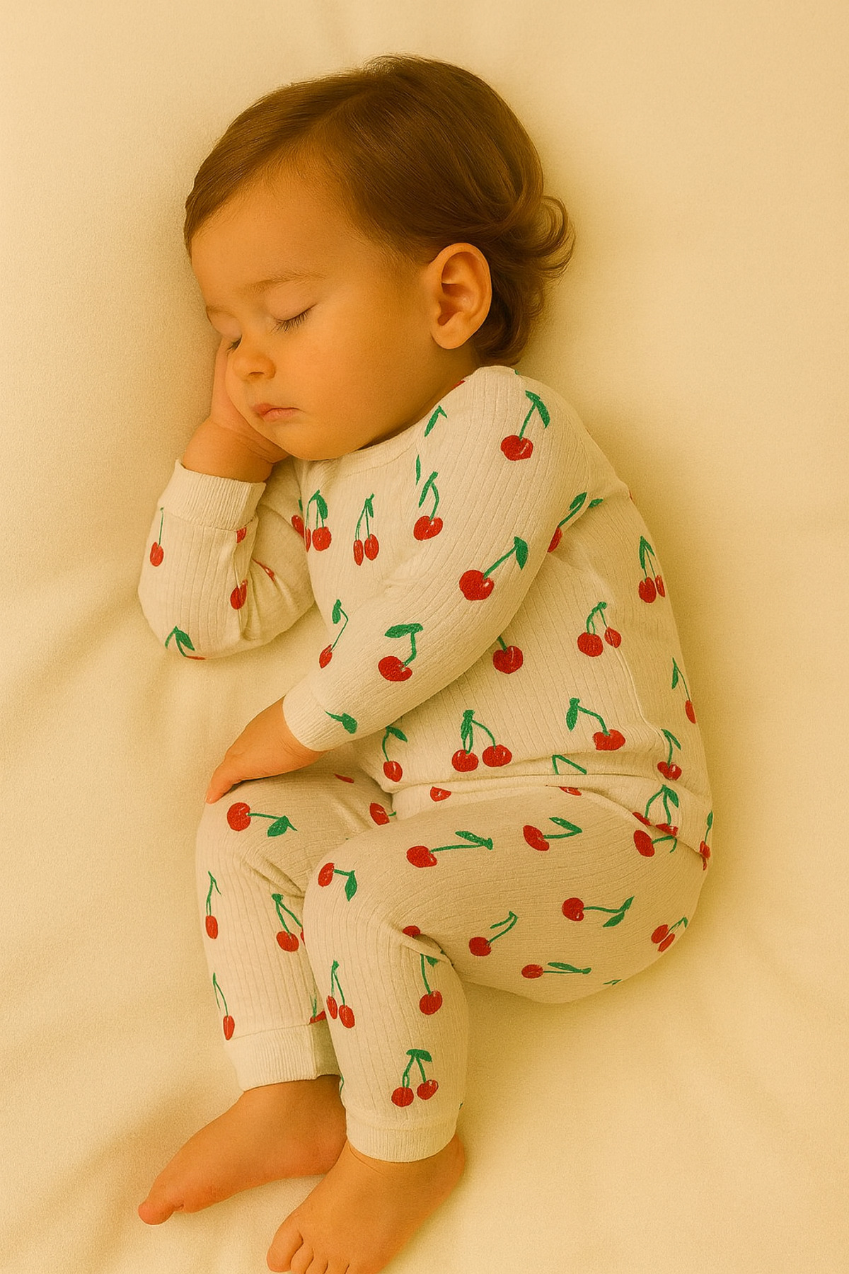 aden kids raporlu kumaş desenli çocuk pijama takımı fotoğrafı 5 (önizleme)