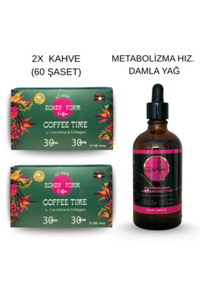 Echer 60 Şase form kahve - Metabolizma Yağ