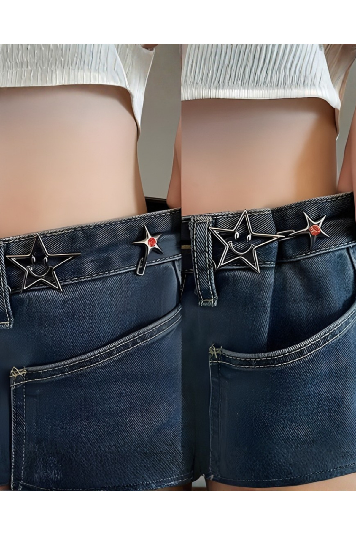 GUCSO Pantolon Beli Daraltma Aksesuar, Yıldız, Ayıcık, Yonca, Kurdele, Kemer, Fiyonk, Daraltma Çıtçıtı görsel 6