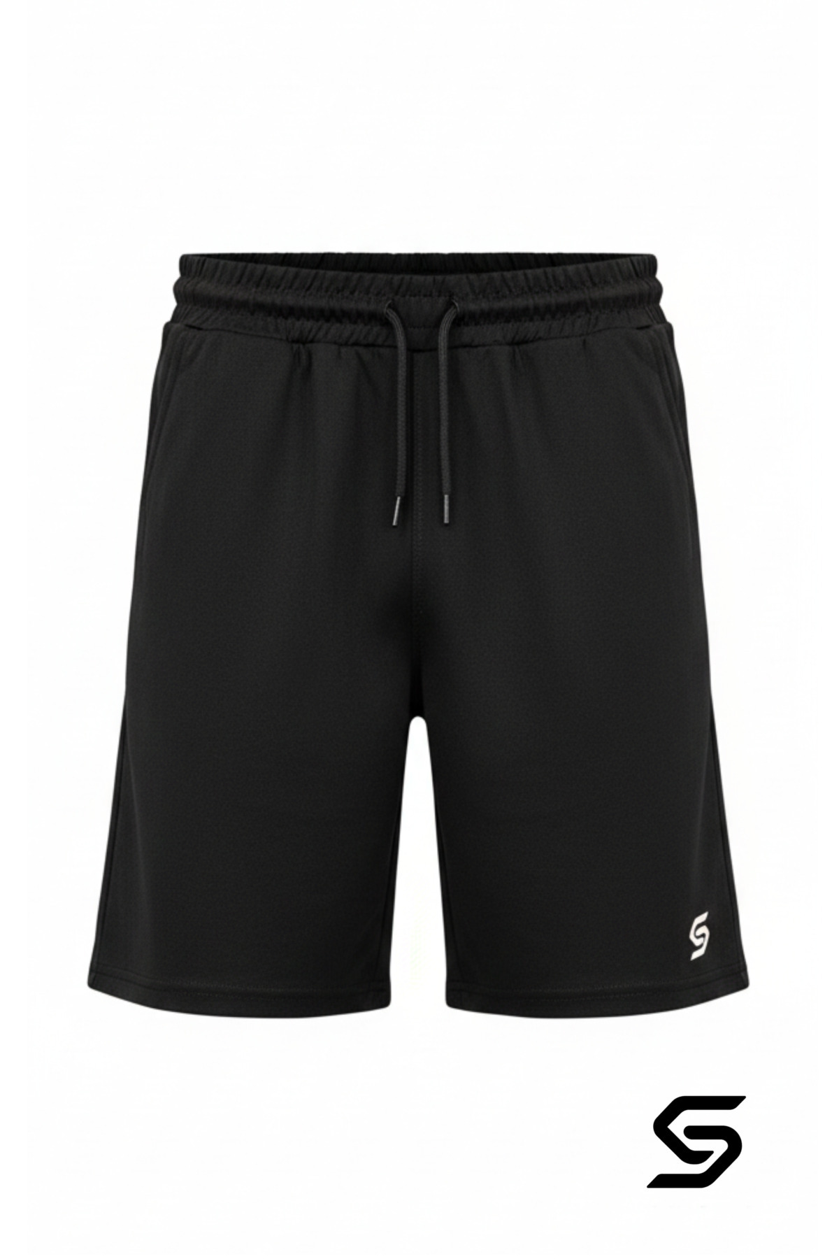 Sapeur Erkek Spor Şort - Slim Fit Antrenman & Fitness Şortu ( Siyah )