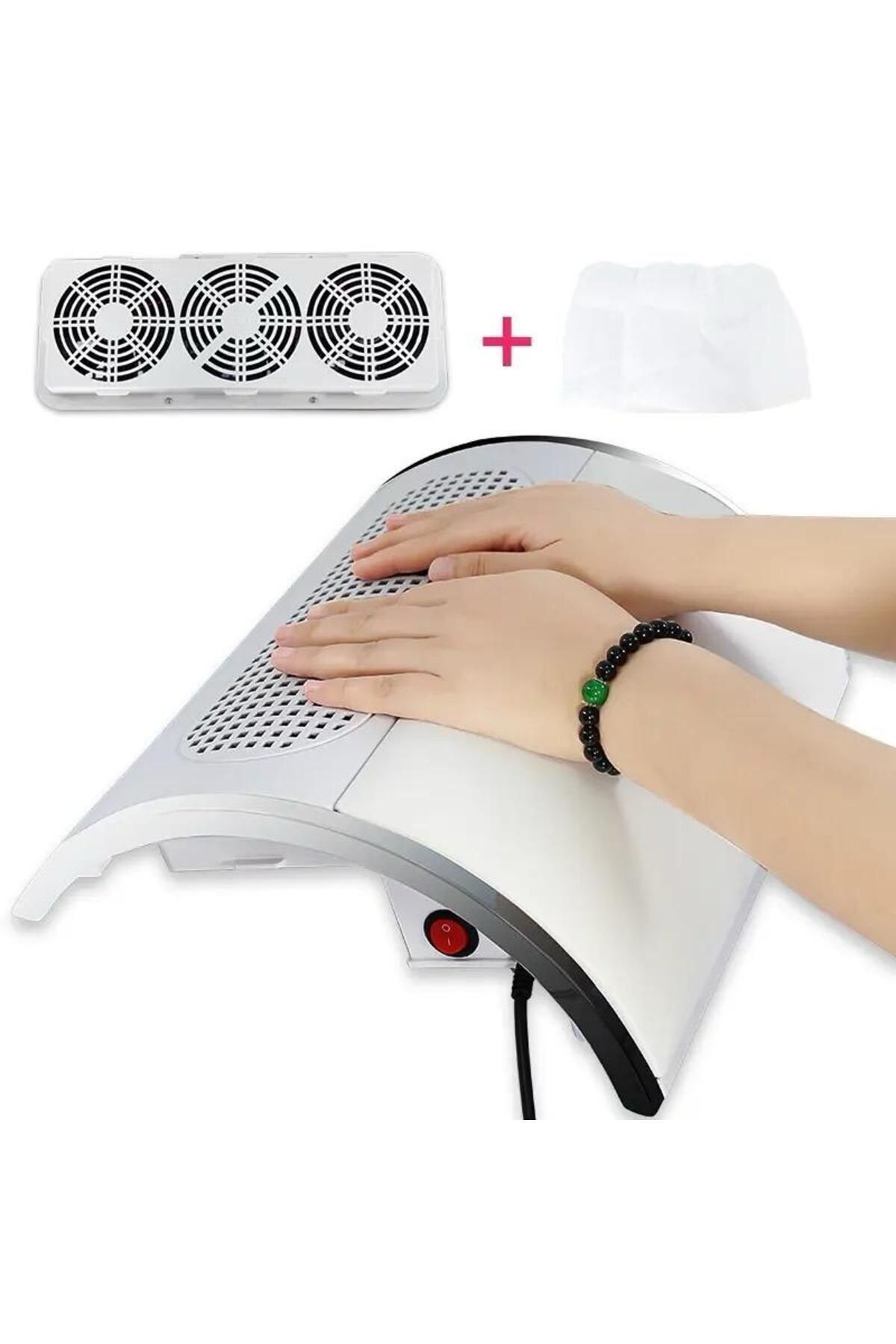 Nail dust collector Protez Tırnak Toz Toplama Makinesi 3 Fanlı