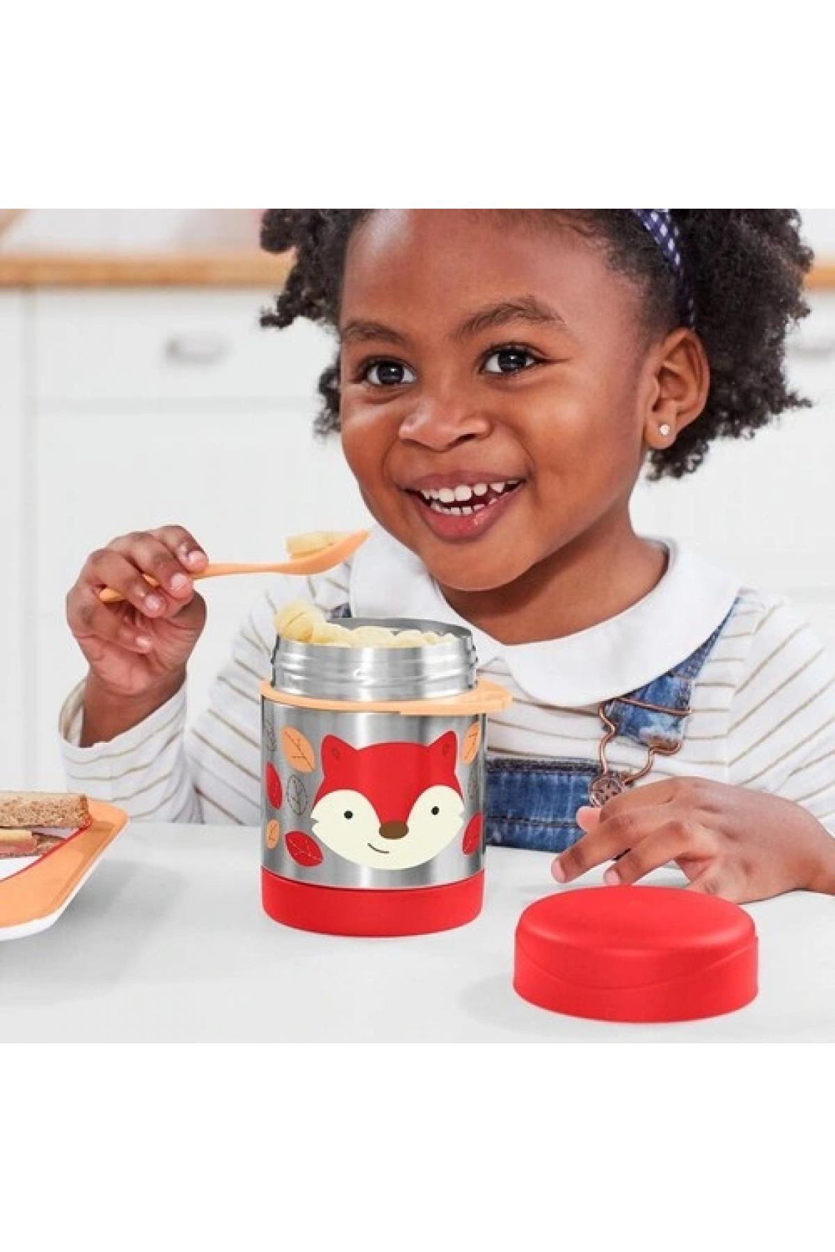 Skip Hop Zoo Paslanmaz Çelik Termos 325 Ml Tilki fotoğrafı 3 (önizleme)