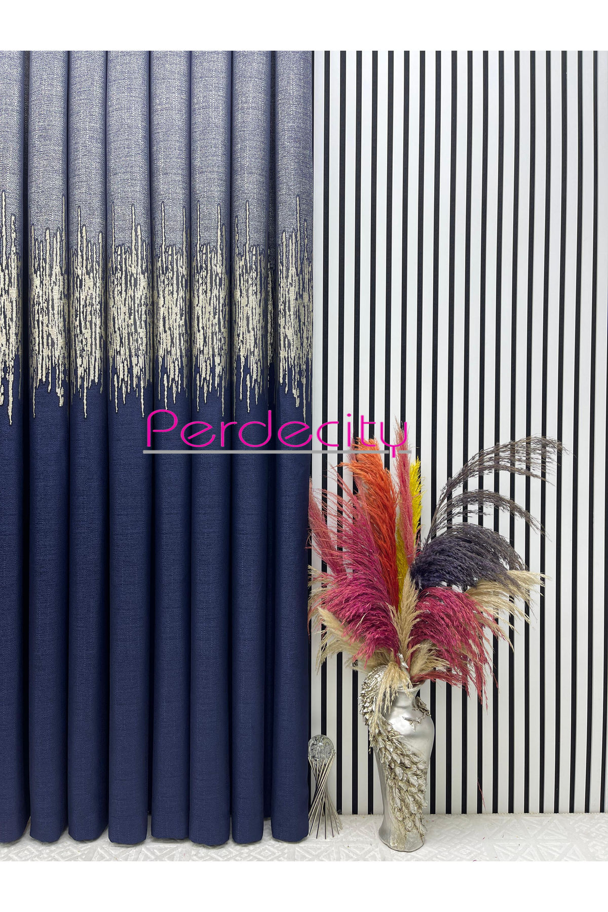 Venice Pattern Board Background Curtain 100cm Suitable for Every Room 1x3 Frequent Pleat