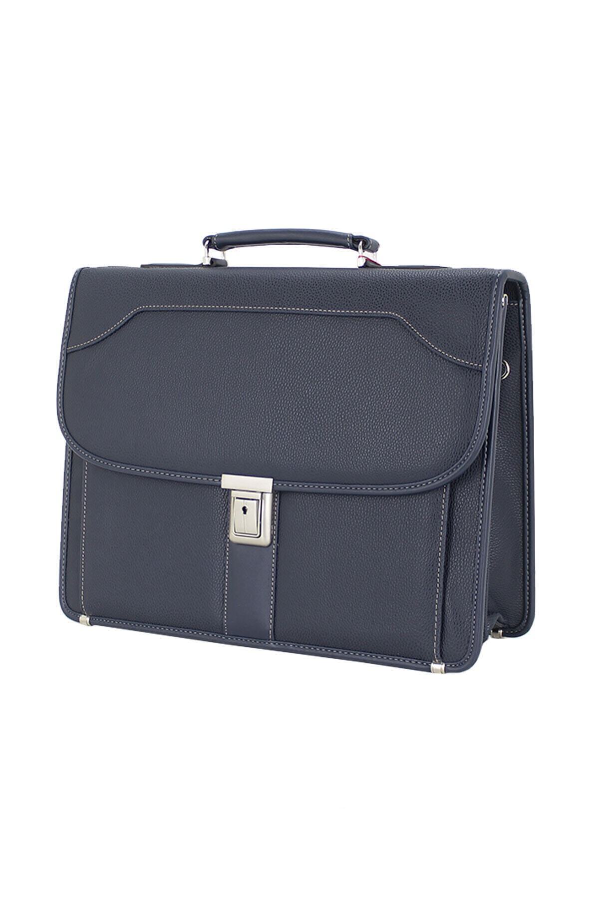 Missy mind  Erkek Evrak Çantası 15,6 inç Organizer Bölmeli A4 Kağıt ve Dosya Uyumlu Omuz Askılı - Görsel 3