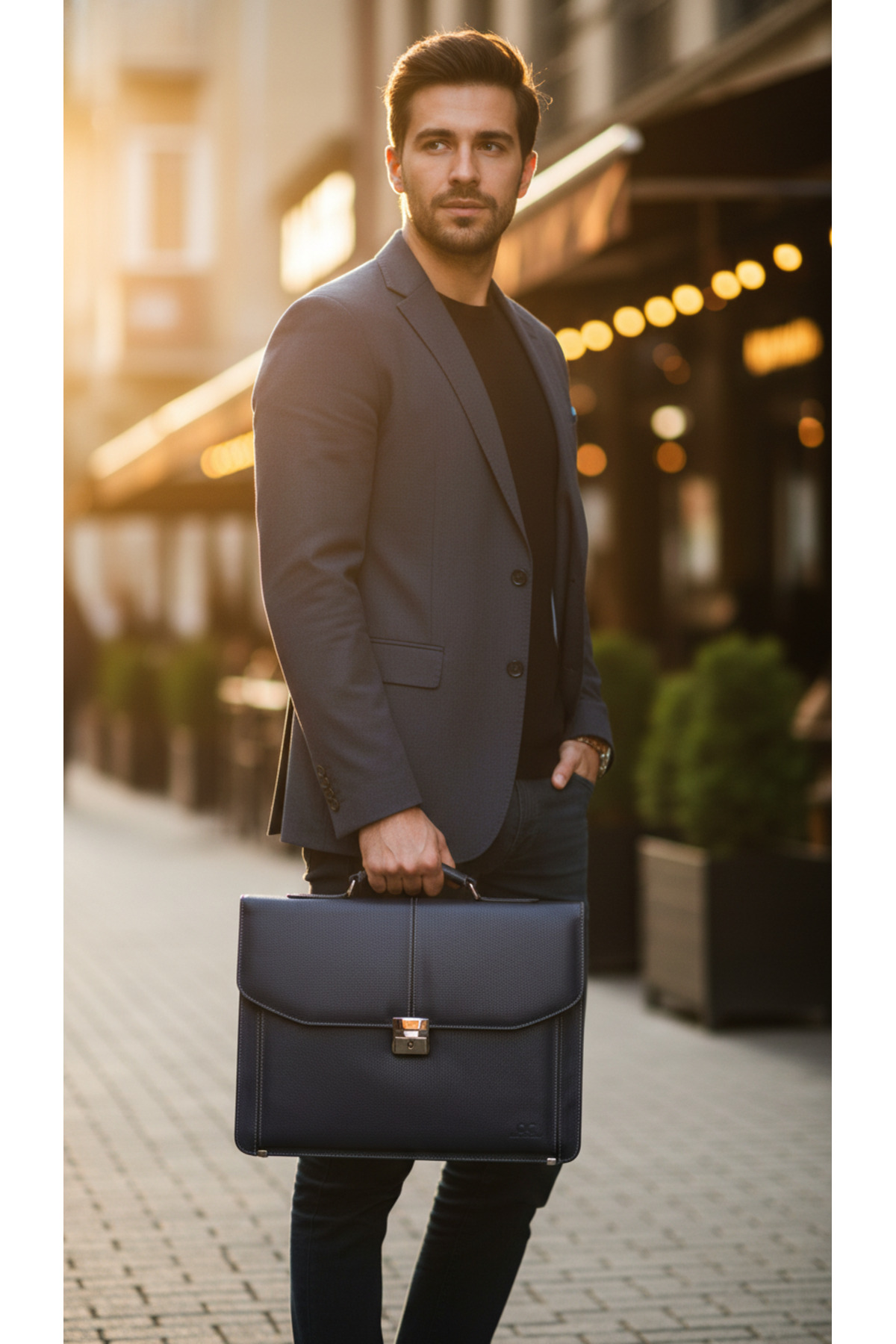 Missy mind  Erkek Omuz Çantası A4 Ve Dosya Uyumlu Kilit Mekanizmalı 15,6 Inç Laptop Bölmeli