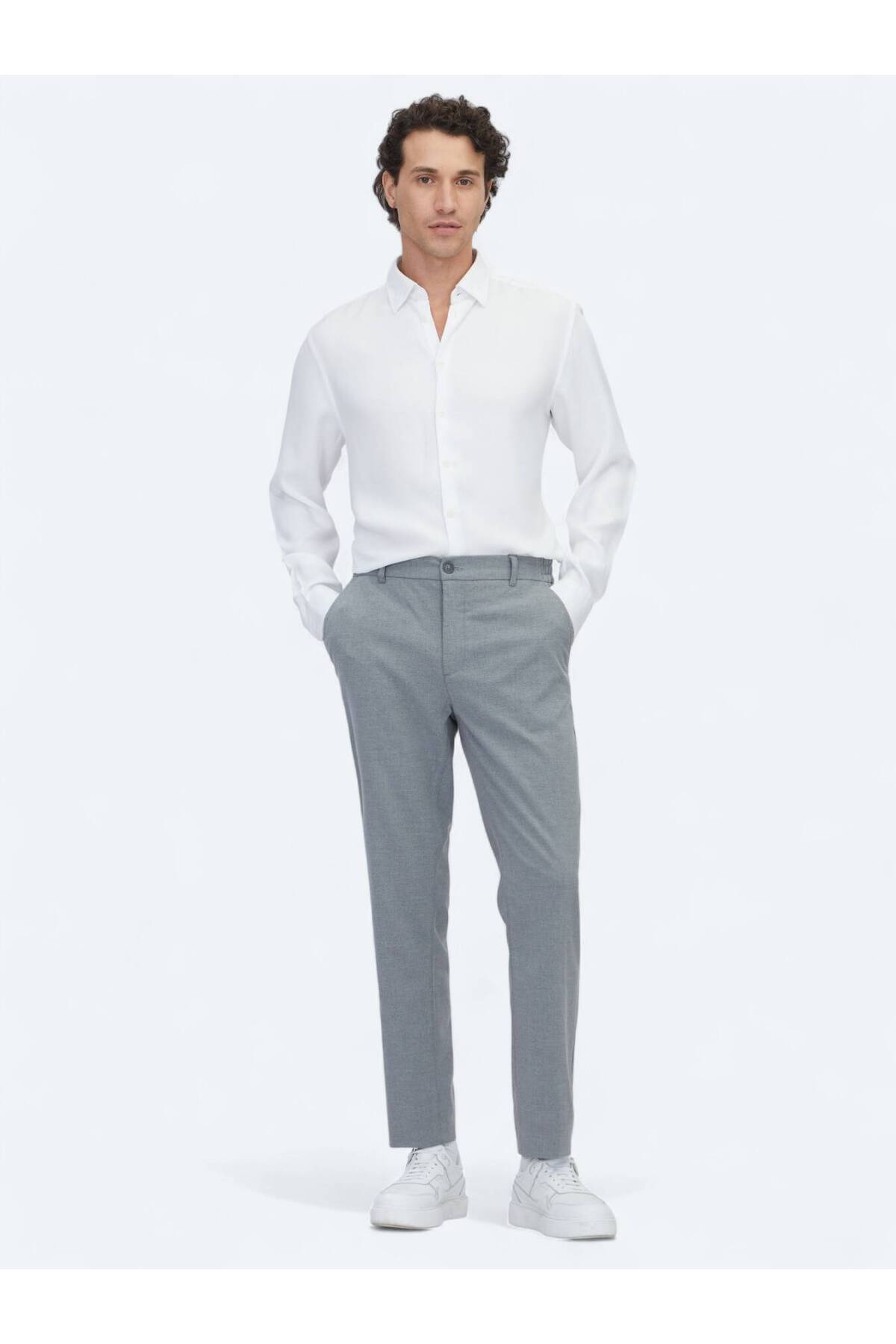 شلوار راحتی خاکستری بافته شده برای دویدن Kip