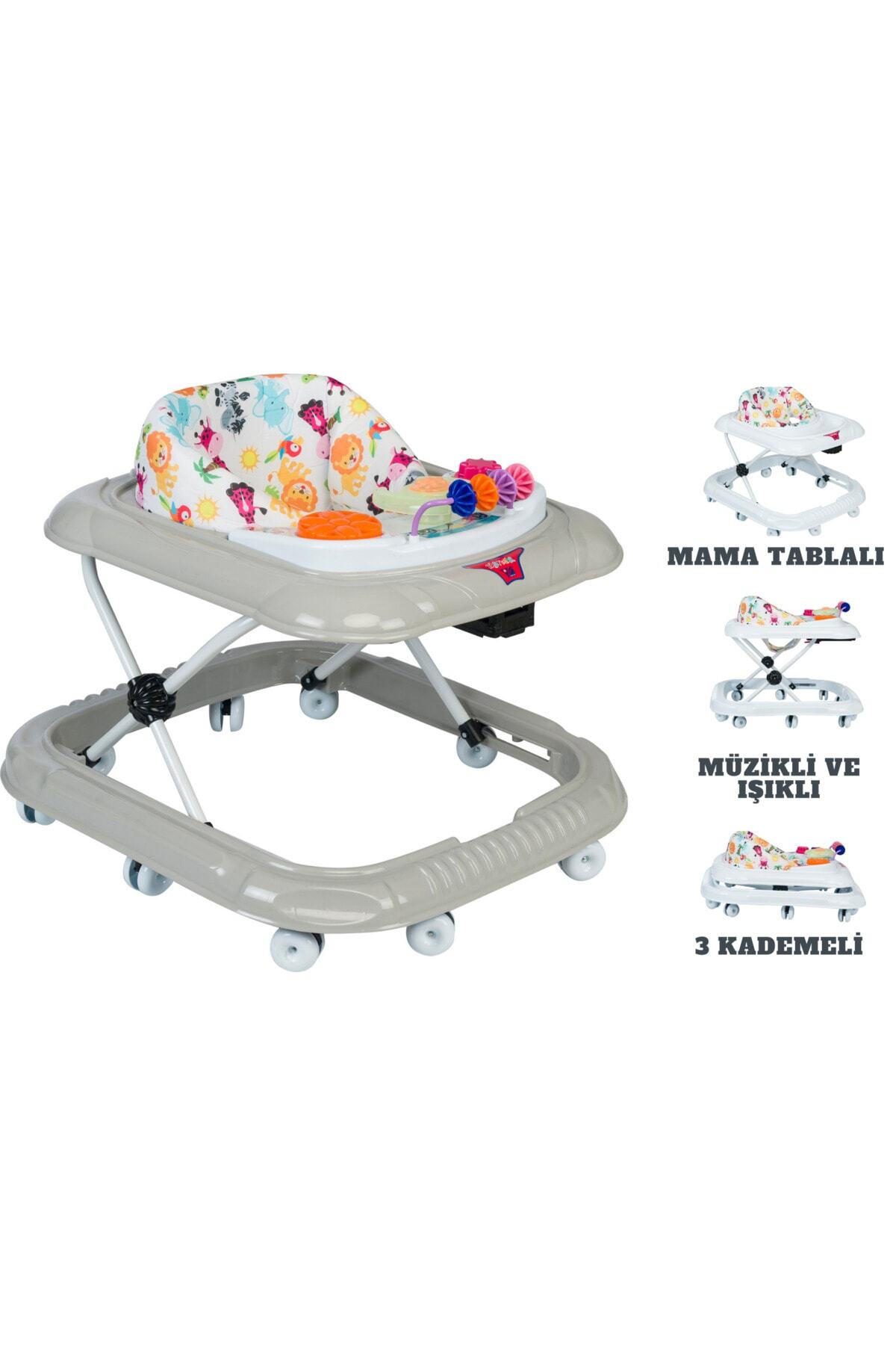 Baby Roys Mama Tablalı Bebek Yürüteci Müzikli Ve Işıklı 10 Teker Yürüteç fotoğrafı 2 (önizleme)