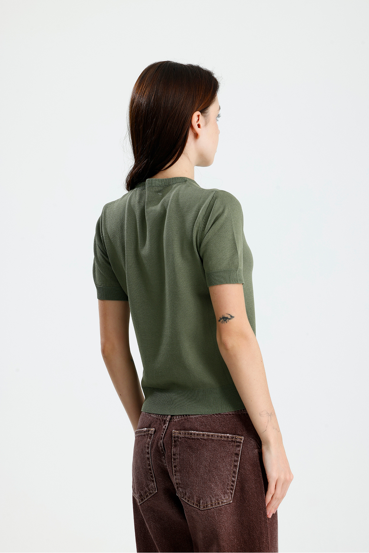 figo  Kısa Kol Kadın Triko - Görsel 3