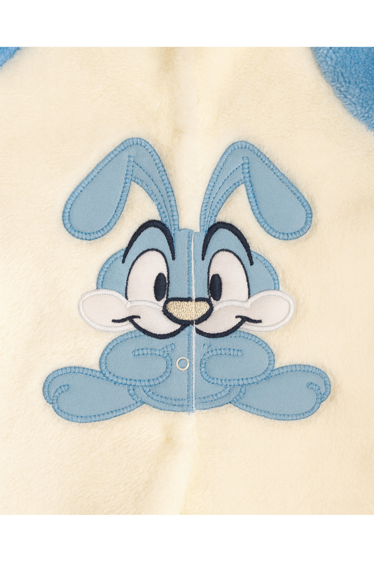 eomix kids Kışlık bebek tulum tavşan figürlü Welsoft puf kumaş tavşan nakışlı çıtçıtlı 6-9 ay fotoğrafı 4 (önizleme)