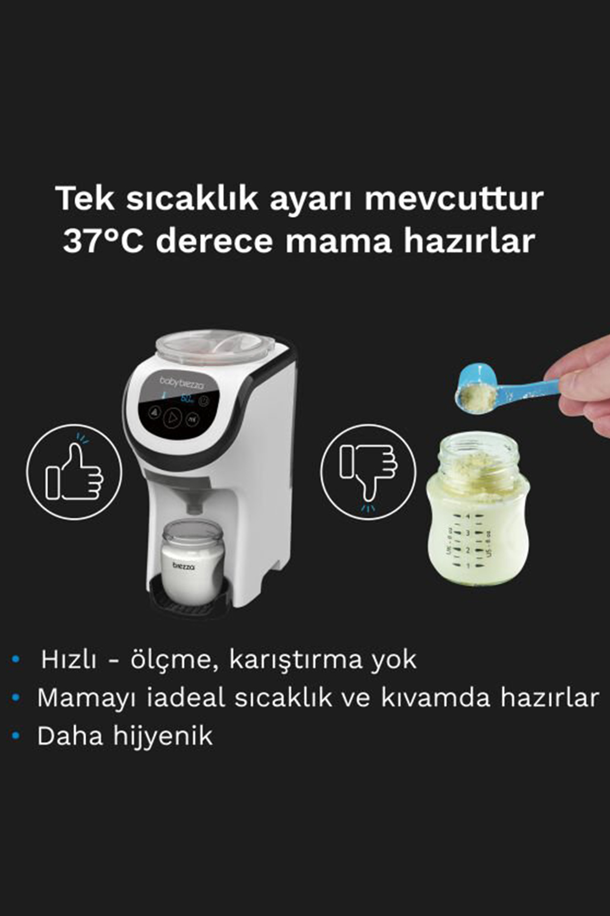 BABY BREZZA Formula Pro Mini Otomatik Mama Makinesi fotoğrafı 4 (önizleme)