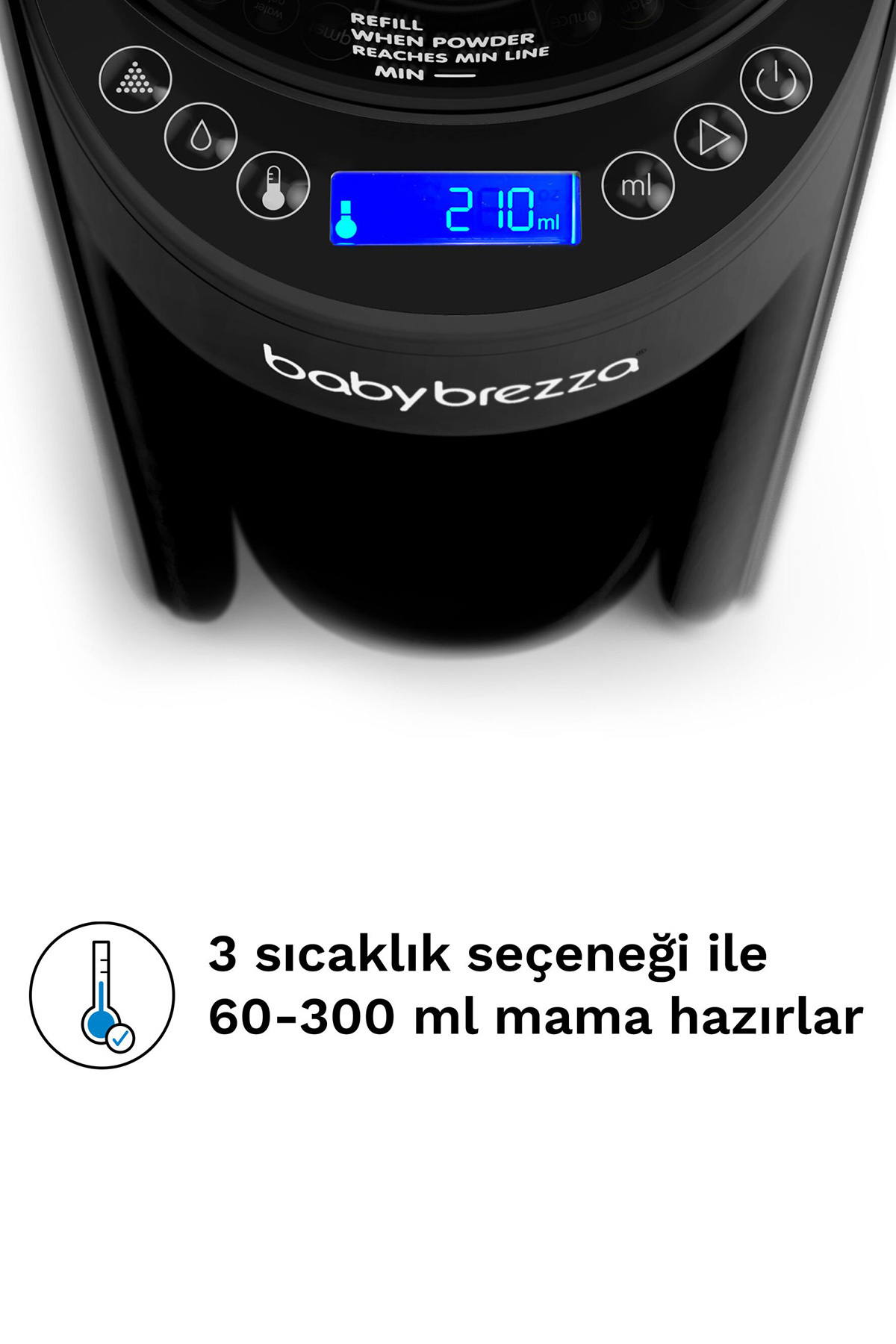 BABY BREZZA Formula Pro Advanced Otomatik Mama Makinesi Siyah fotoğrafı 3 (önizleme)