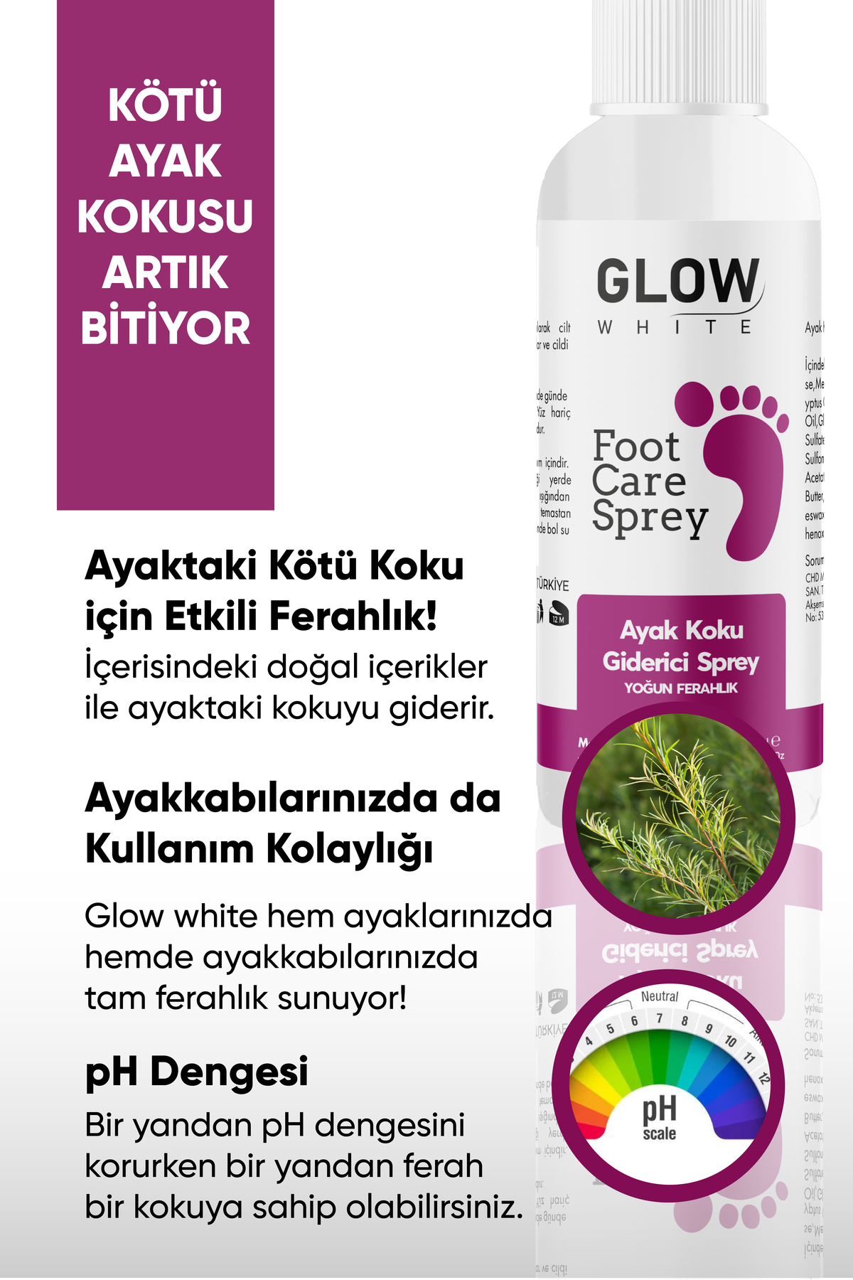 Ayak Koku Giderici Sprey 100 ml | Okaliptus & Nane Yağı İçerikli — G-AYAKSPREY-1_rollback_1763365737414 — تصویر 6 از 6