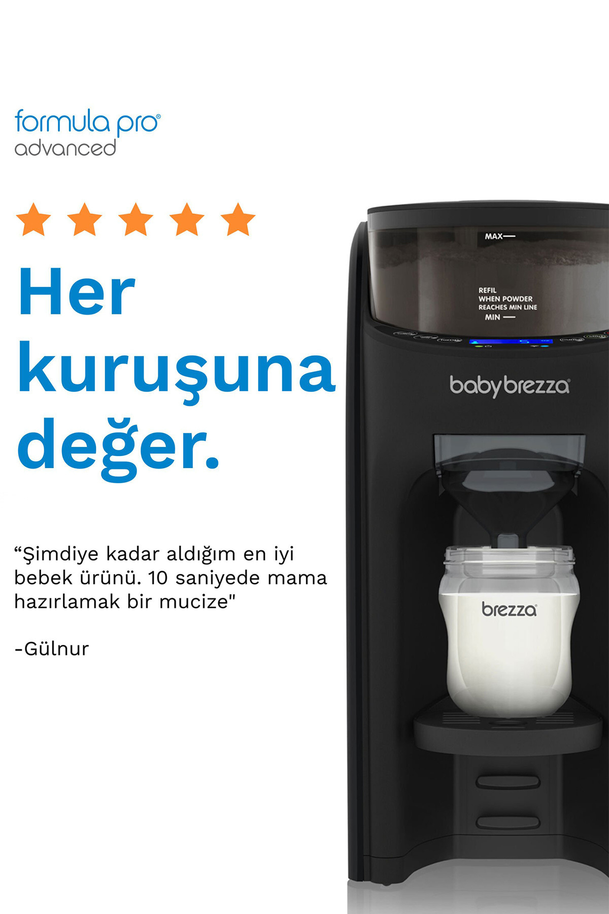 BABY BREZZA Formula Pro Advanced Otomatik Mama Makinesi Siyah fotoğrafı 7 (önizleme)