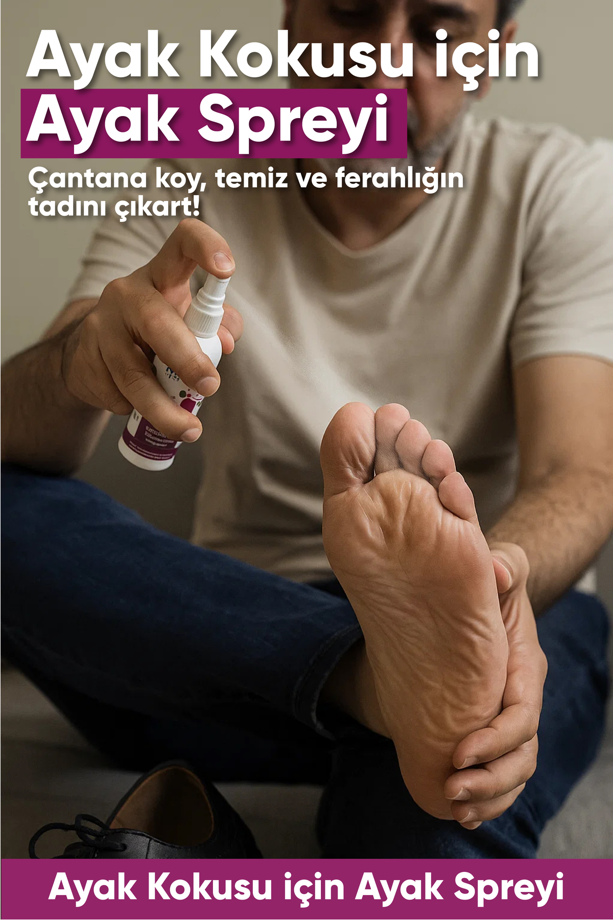 Ayak Koku Giderici Sprey 100 ml | Okaliptus & Nane Yağı İçerikli — G-AYAKSPREY-1_rollback_1763365737414 — تصویر 2 از 6