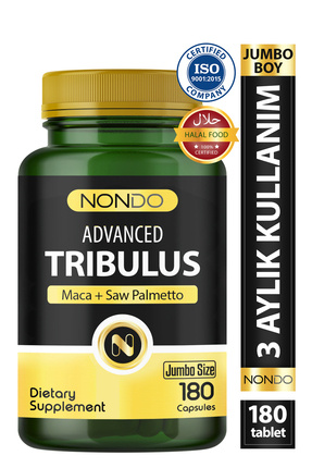 Nondo Trıbulus 180 Kapsül (jumbo Boy Tribulus Terrestris Saw Palmetto Kore Gi...