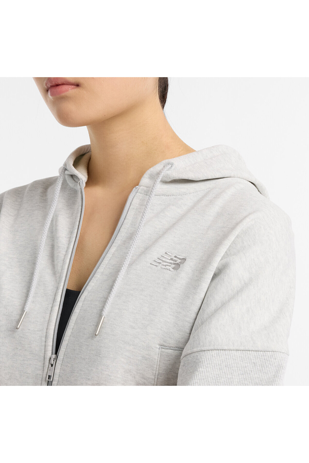 New Balance Gri Kadın Sweatshirt görsel 5