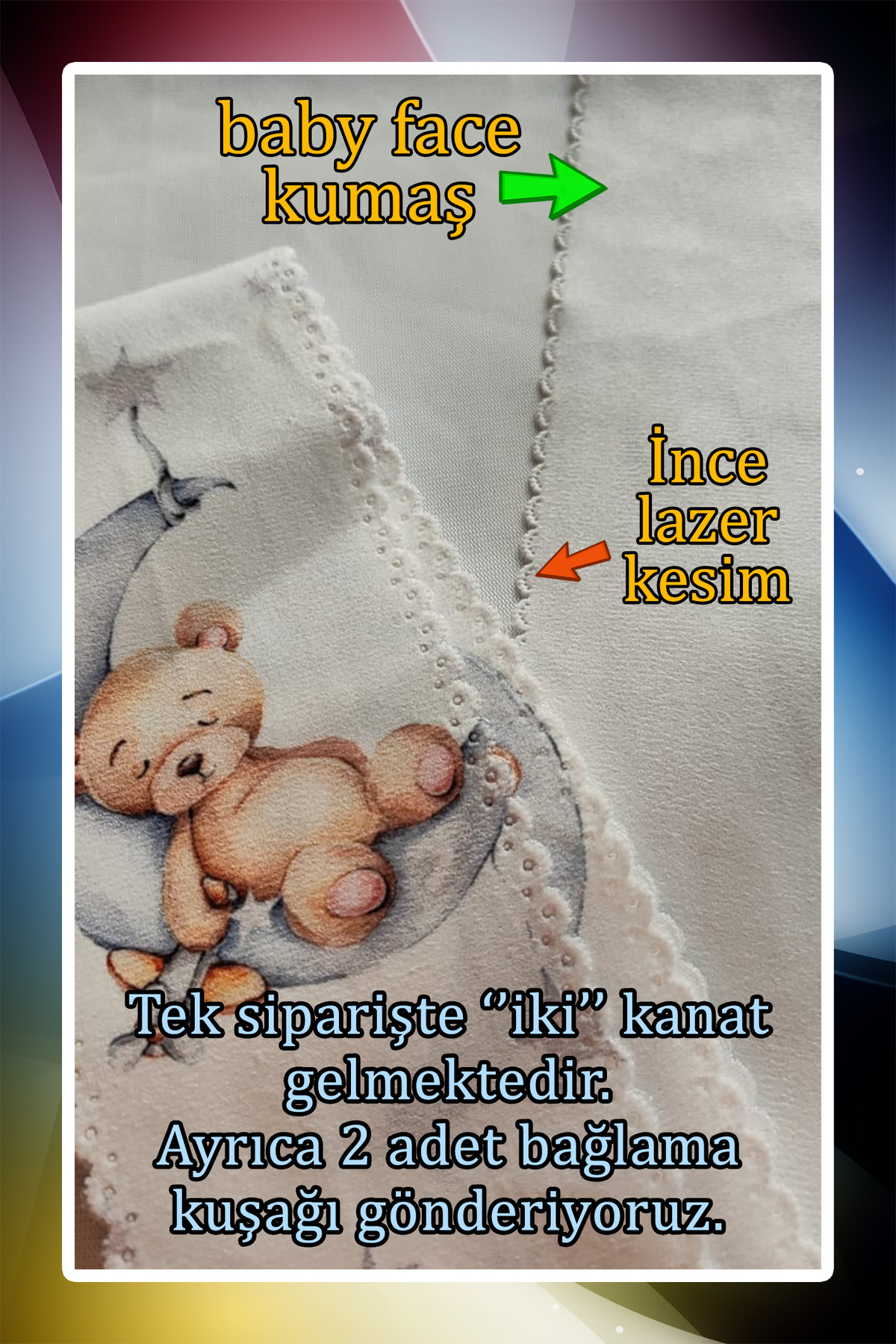 MASAL ODAM BEBEK VE ÇOCUK ODASI Aslan Desenli 2 Kanat Fon Perde fotoğrafı 5 (önizleme)