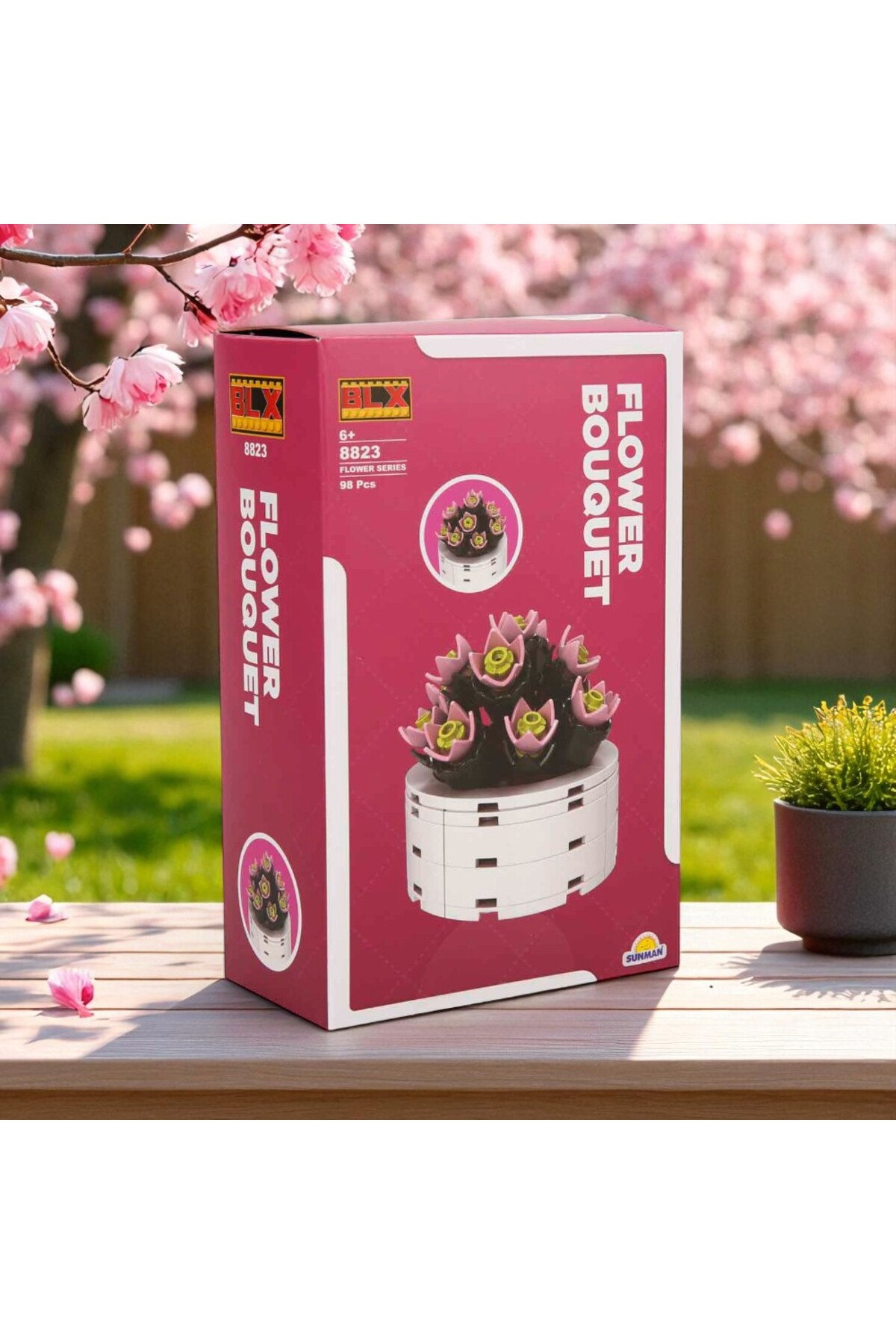 Sunman BLX Flower Set Gül Buketi 98 Parça Yaratıcı Dekoratif Model