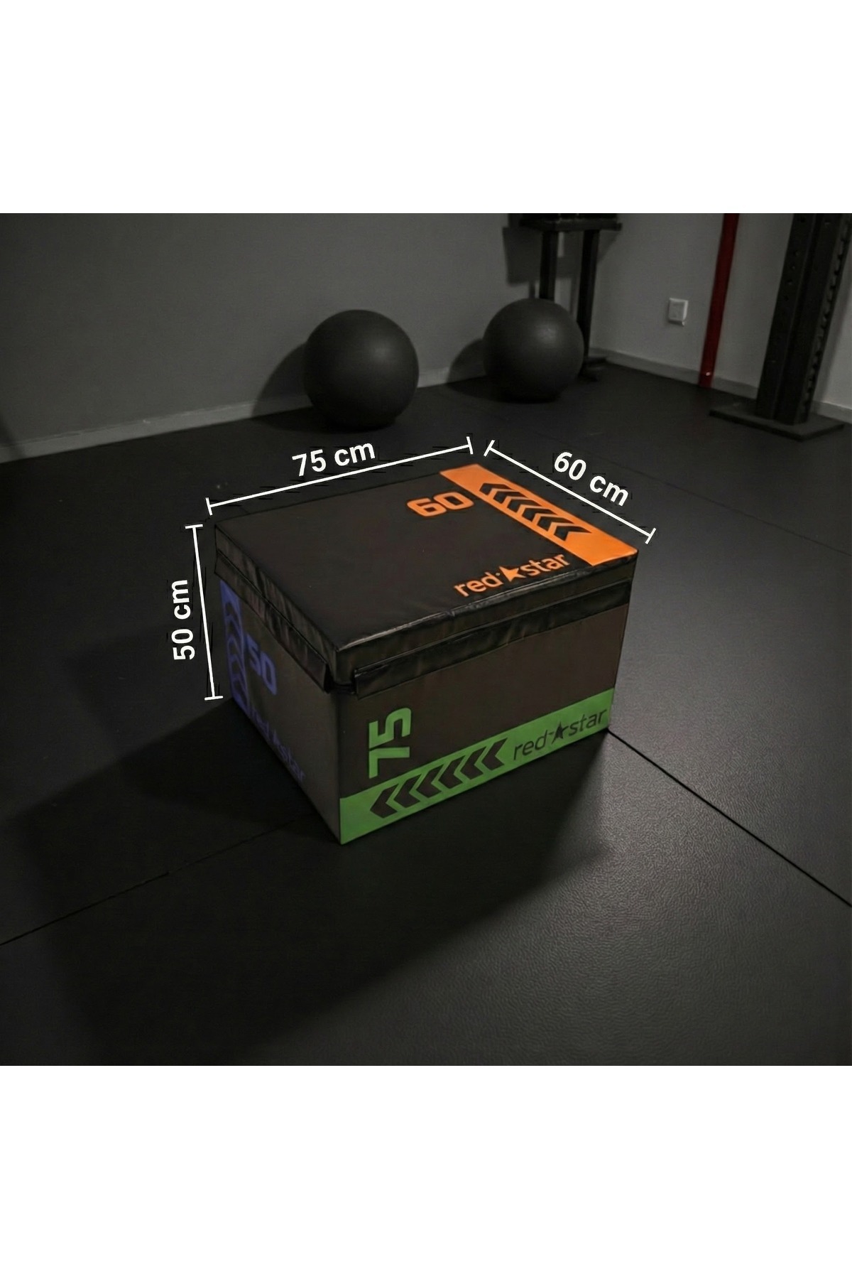 assa spor Soft PLYOBOX Küp 50×60×75 cm (CRS-114) Plyometric Box