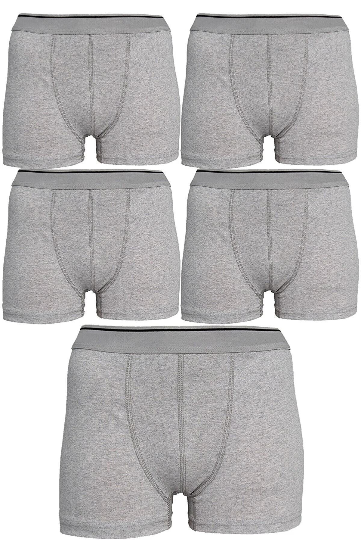 MOSTESS Gri Erkek Boxer 5 Lİ Paket görsel 2